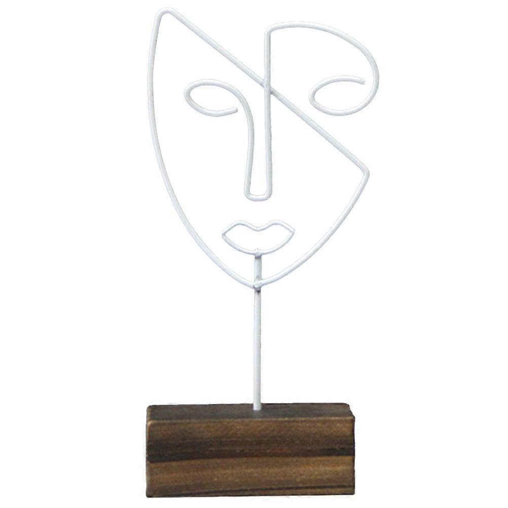 Character Line Statue Abstract Sculptures Home Decor Vintage Style For Bedroom Windowsill 1Set