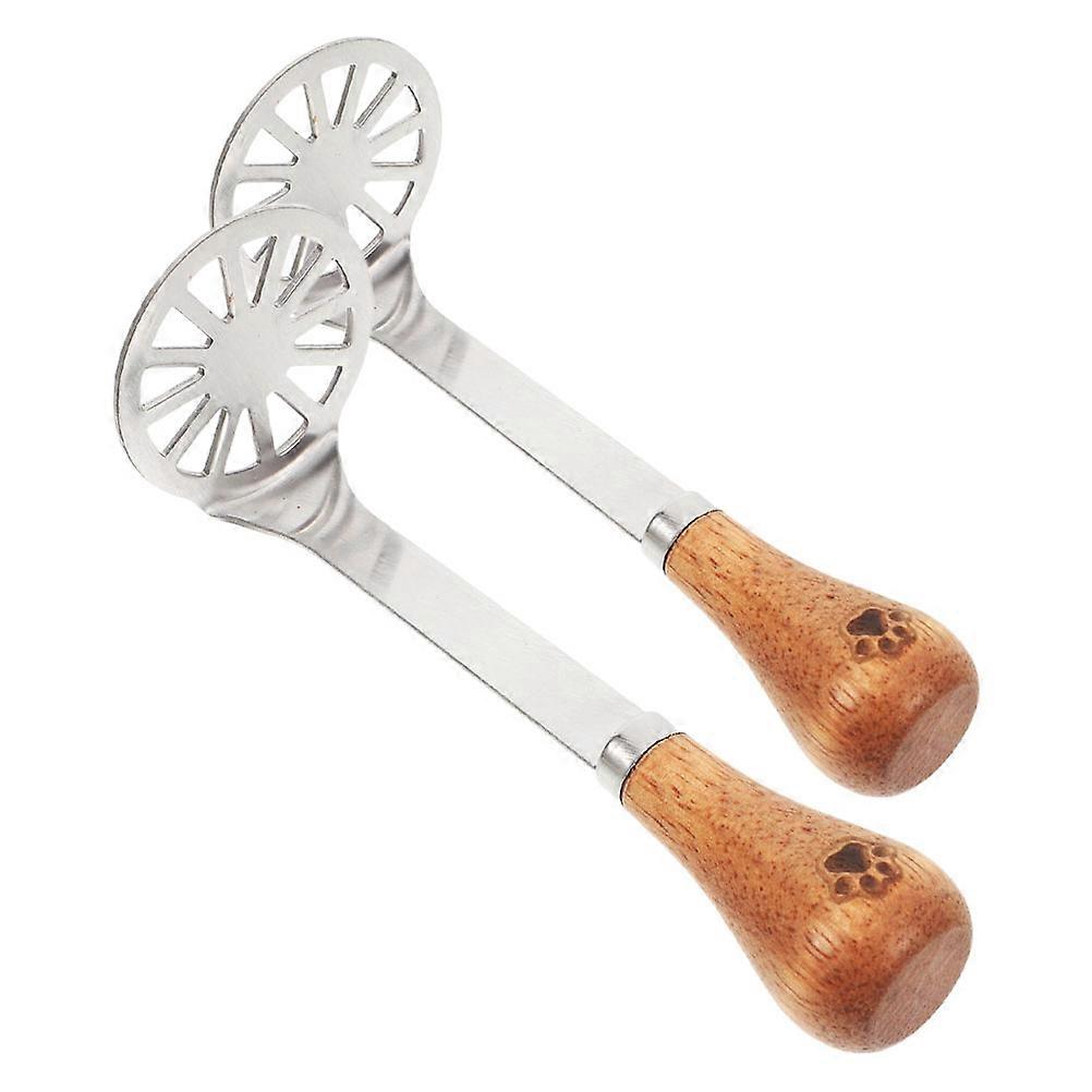 Stainless Steel Potato Masher Multi Functional Kitchen Gadget For Mashing Potatoes 2Pcs