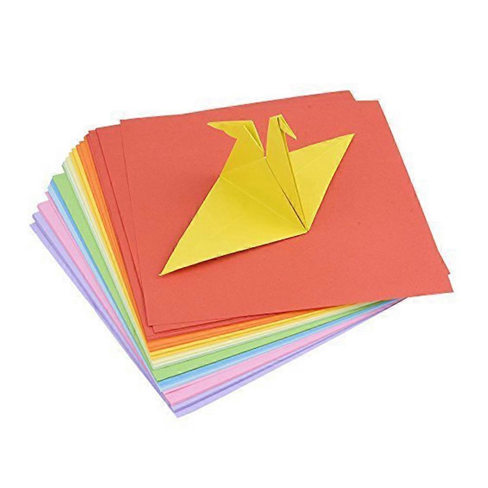 Multicolored Double Sided Origami Paper Assorted Colours Handcraft Projects 15*15cm 100Pcs