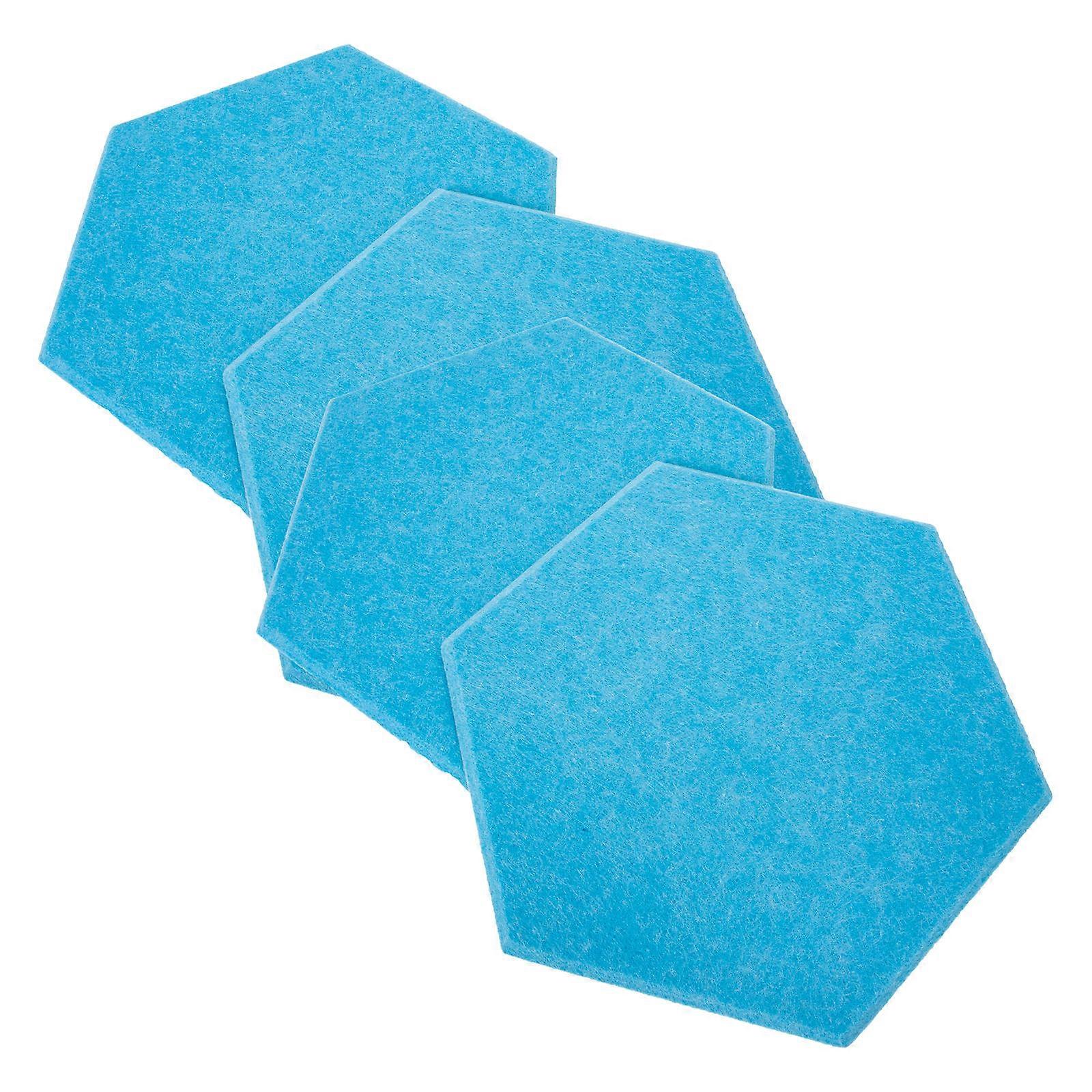 5pcs Self Adhesive Soundproof Acoustic Panels for Walls Flame Retardant Polyester Fiber Sound Absorbing Boards, High Density Padding for KTV,
