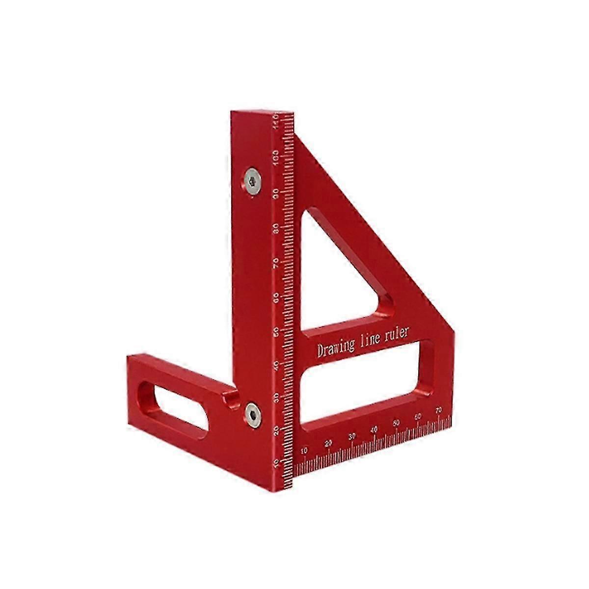 Woodworking Square Protractor Aluminum Alloy Miter Triangle Ruler Layout Measuring Tool for Enginee