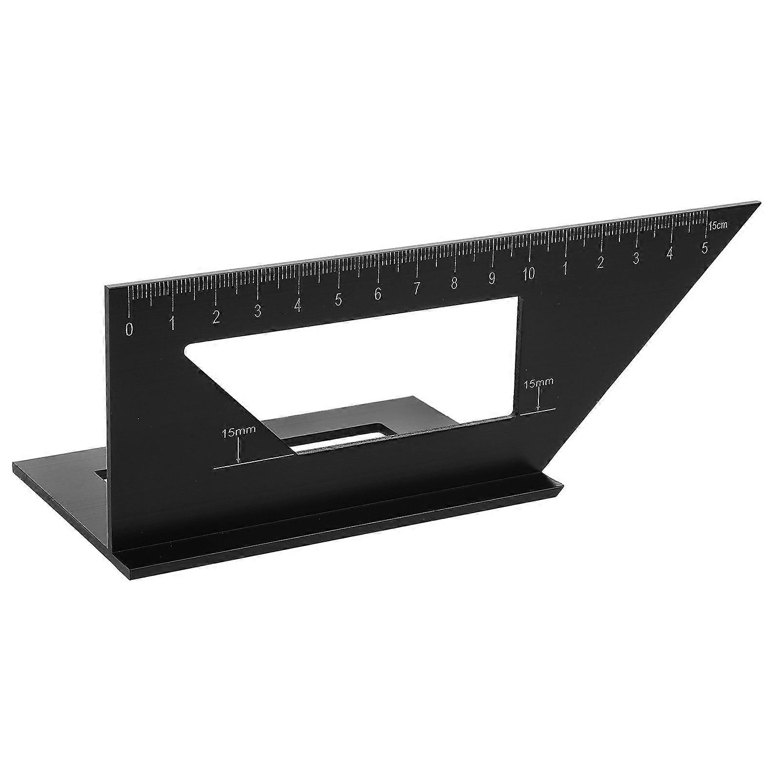 T Shaped Aluminum Alloy Multi Angle Measuring Ruler for Woodworking – Efficient Line Marking & Versatile Angle Measurement Tool