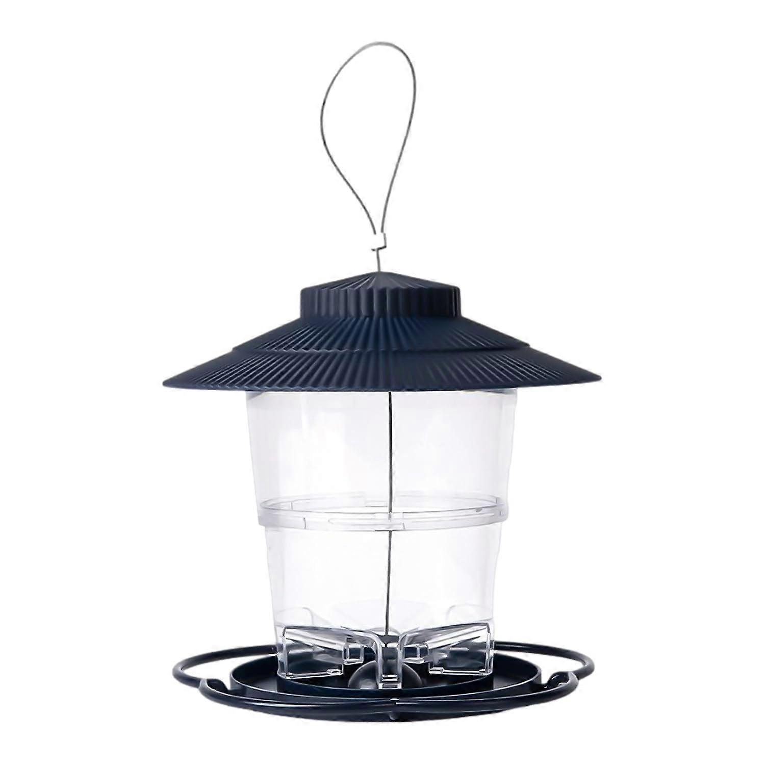 Hanging Bird Feeder with Squirrel Proof Design, Extendable Bird Cage for Hanging Garden Decorations and Tray for Feeding Wild Birds