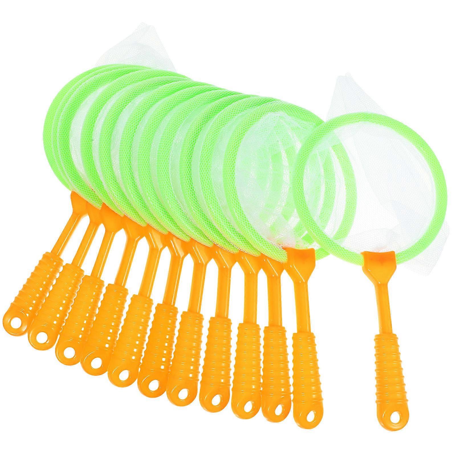Kids Fish Nets Catch and Release System for Outdoor Entertainment Bright Colors 12Pcs