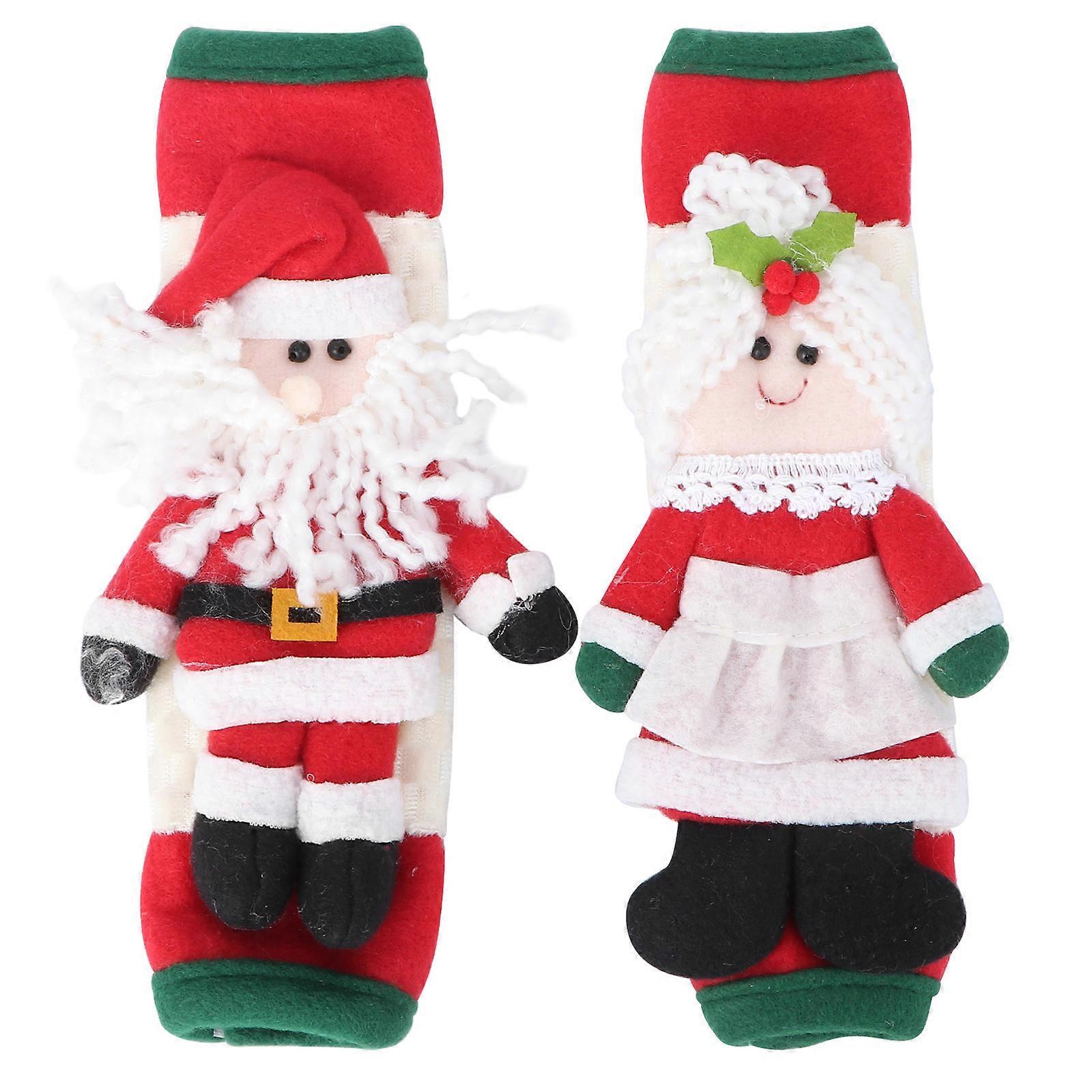 כיסויי ידית דלת כיסוי ידית מחזיק מקרר מונע טביעות אצבע 9.1X5.9X0.8 אינץ' 2 יחידות