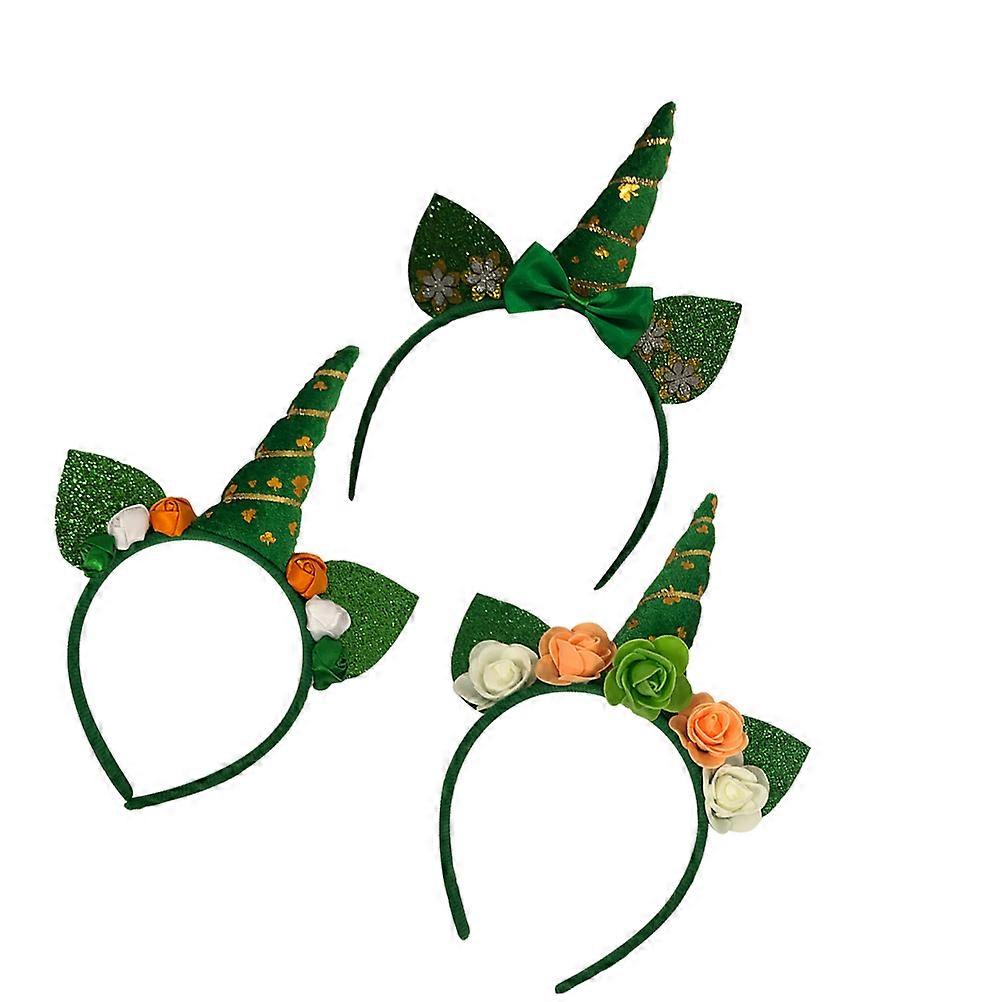 Pattys Day Accessories Hair Clasp For Ball Fabric Material 3Pcs