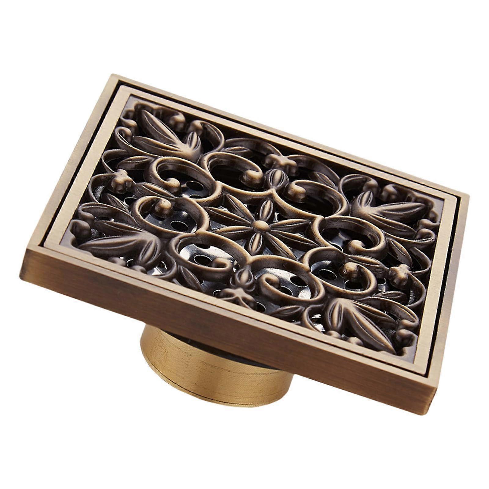 European designs stable brass shower drain with builtin doublelayer filter sieve for efficient water flow 8731 Antique T Shape Ref: 8480
