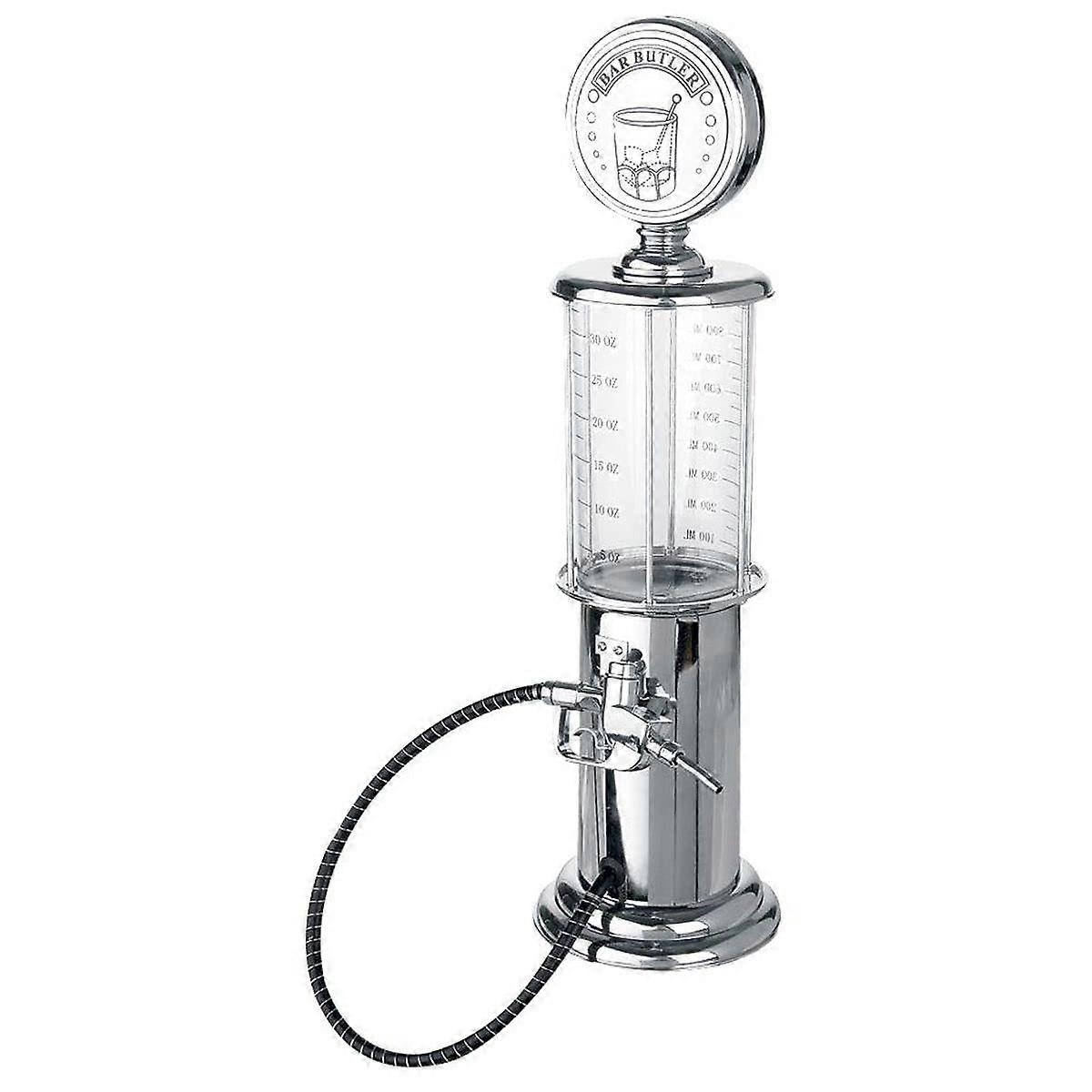Petrol Pump Beverage Dispenser 950ml, Silver