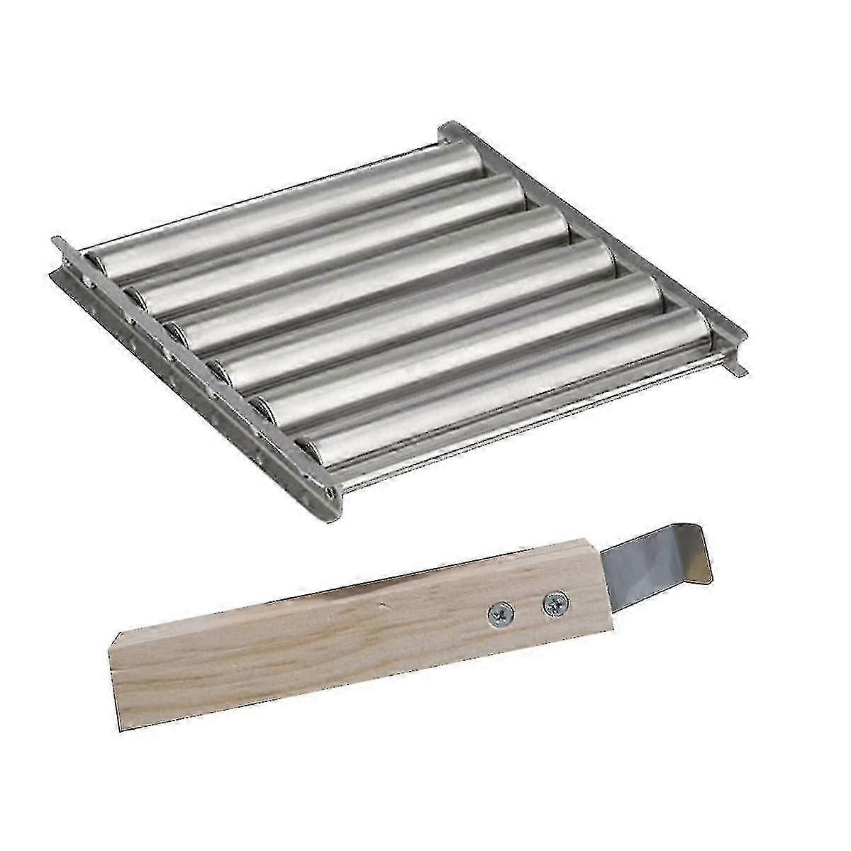 烧烤热狗滚轮，烧烤香肠滚架，烧烤蒸笼露营必需品烧烤配件