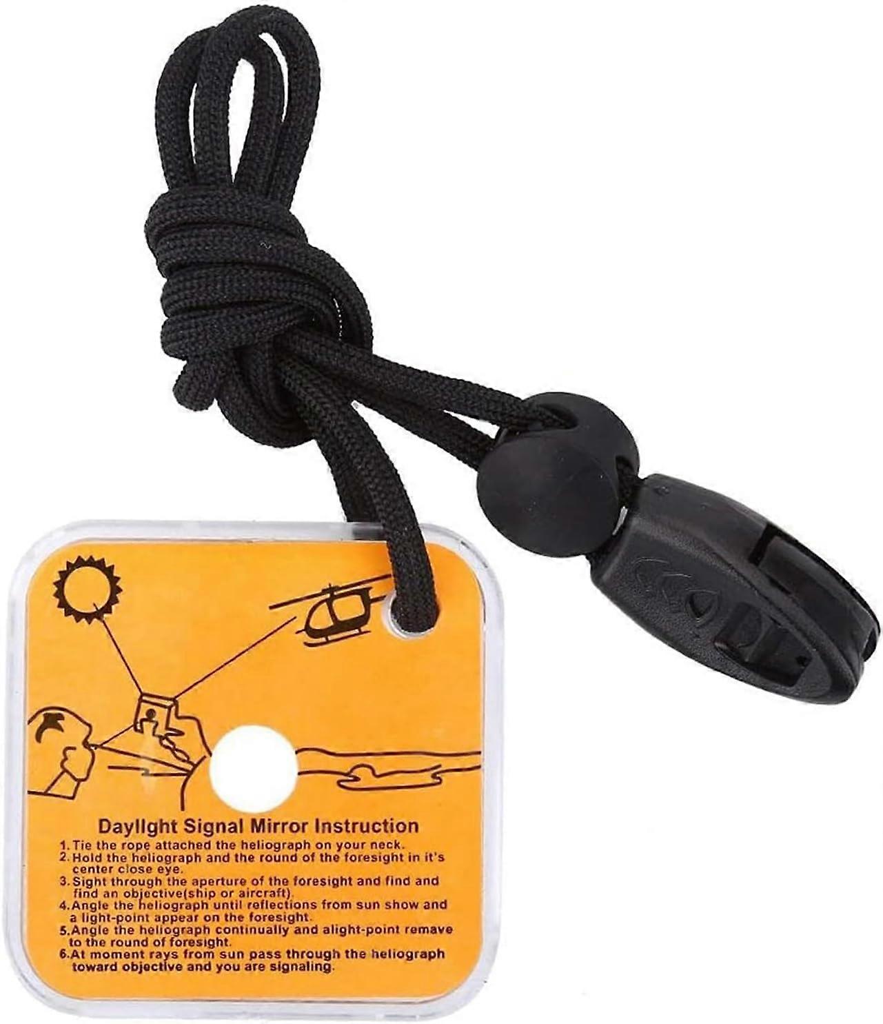 Emergency Signal Mirror - Signal Mirror - Emergency Mirror - Emergency Mirror - Multifunctional Outdoor Signal Emergency Mirror - Survival Mirror
