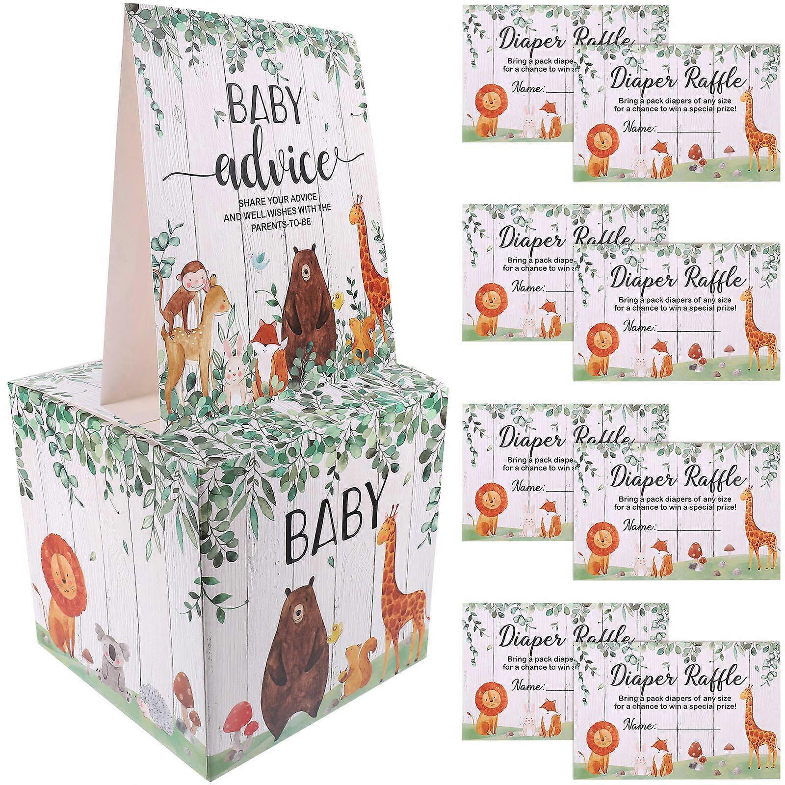 Baby Shower Game Cards Party Decorations Multi Color Square Shape 1Set