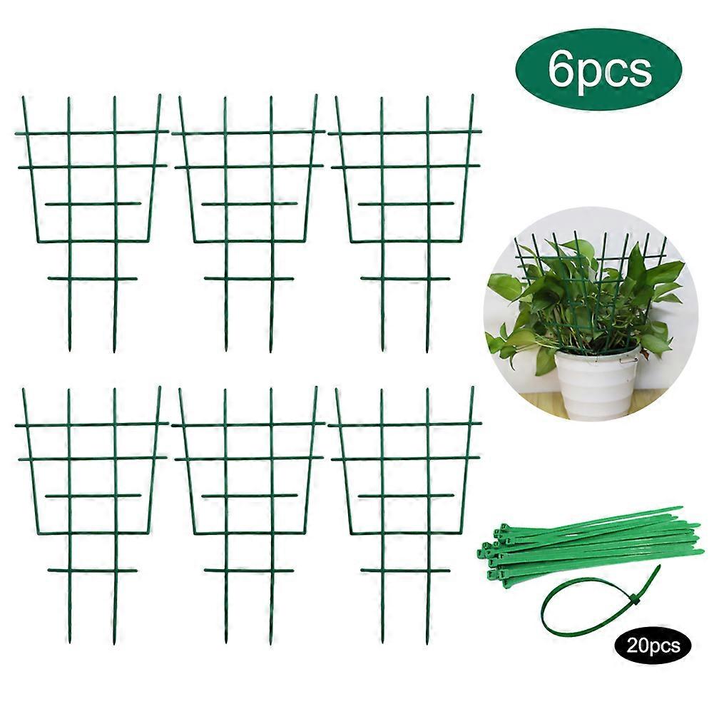 Climbing Plant Trellis For Various Flowers, Stackable Garden Trellis With 20 Ties Per Set Ensuring Stable Support For Your Delicate Creepers, Used In