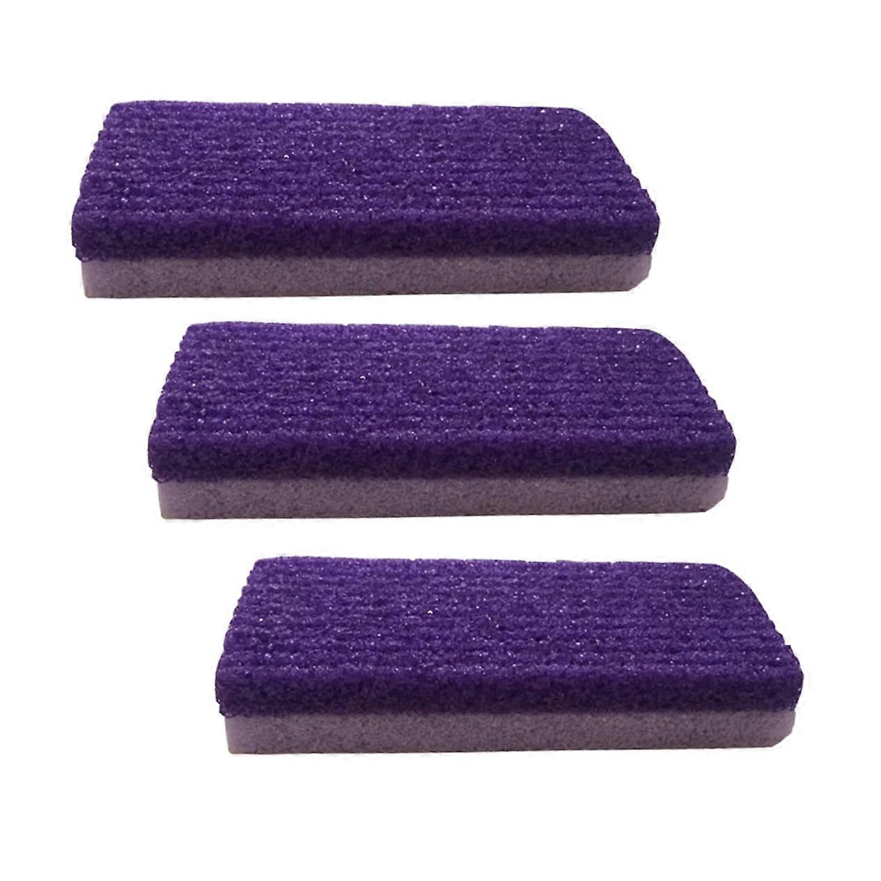 3-Piece Pumice Stone Foot Scrub Set for Exfoliating Dead Skin and Smoothing Rough Feet, Ideal for Home Spa Care