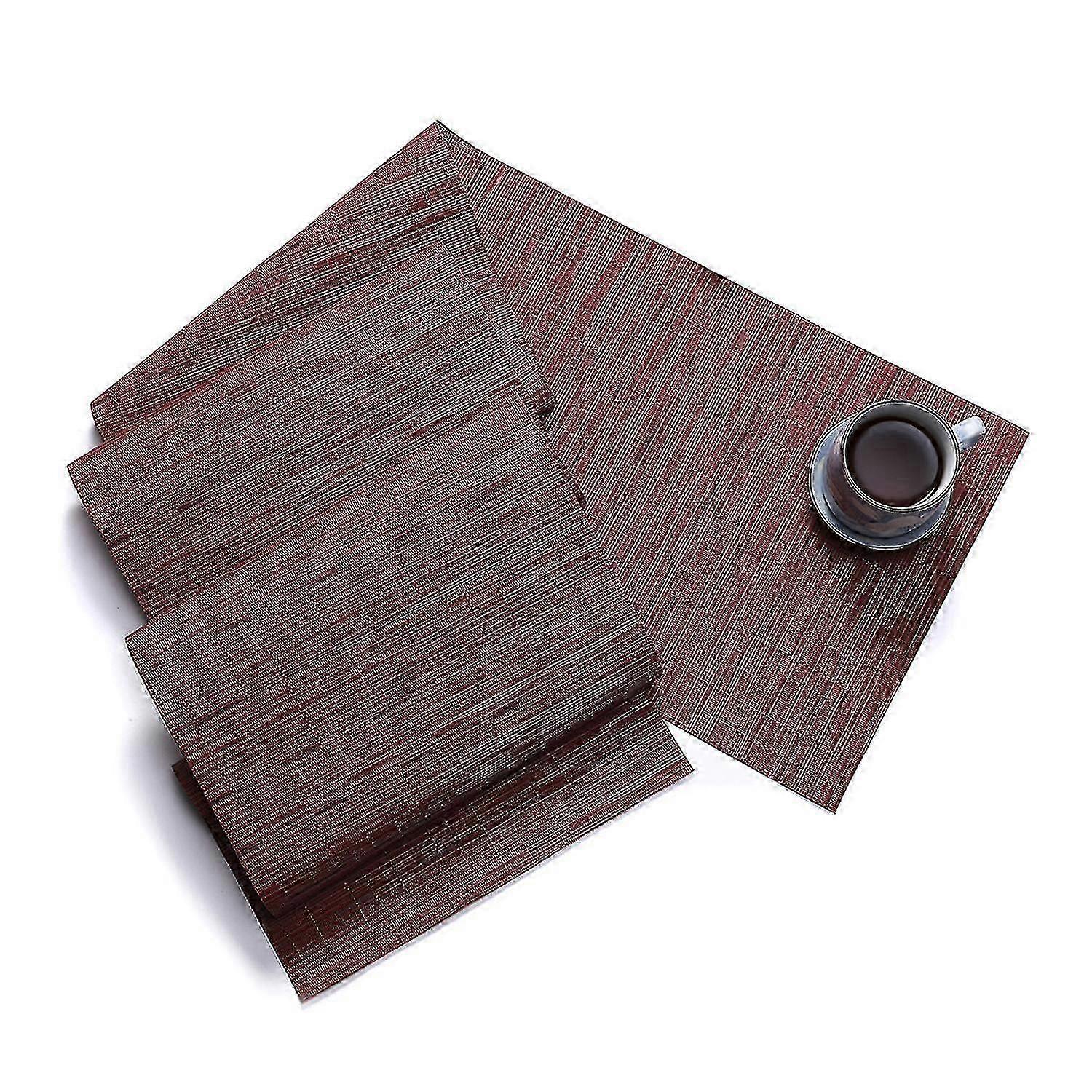 Bamboo Texture Heat Insulation PVC Table Runner for Weddings and Dining