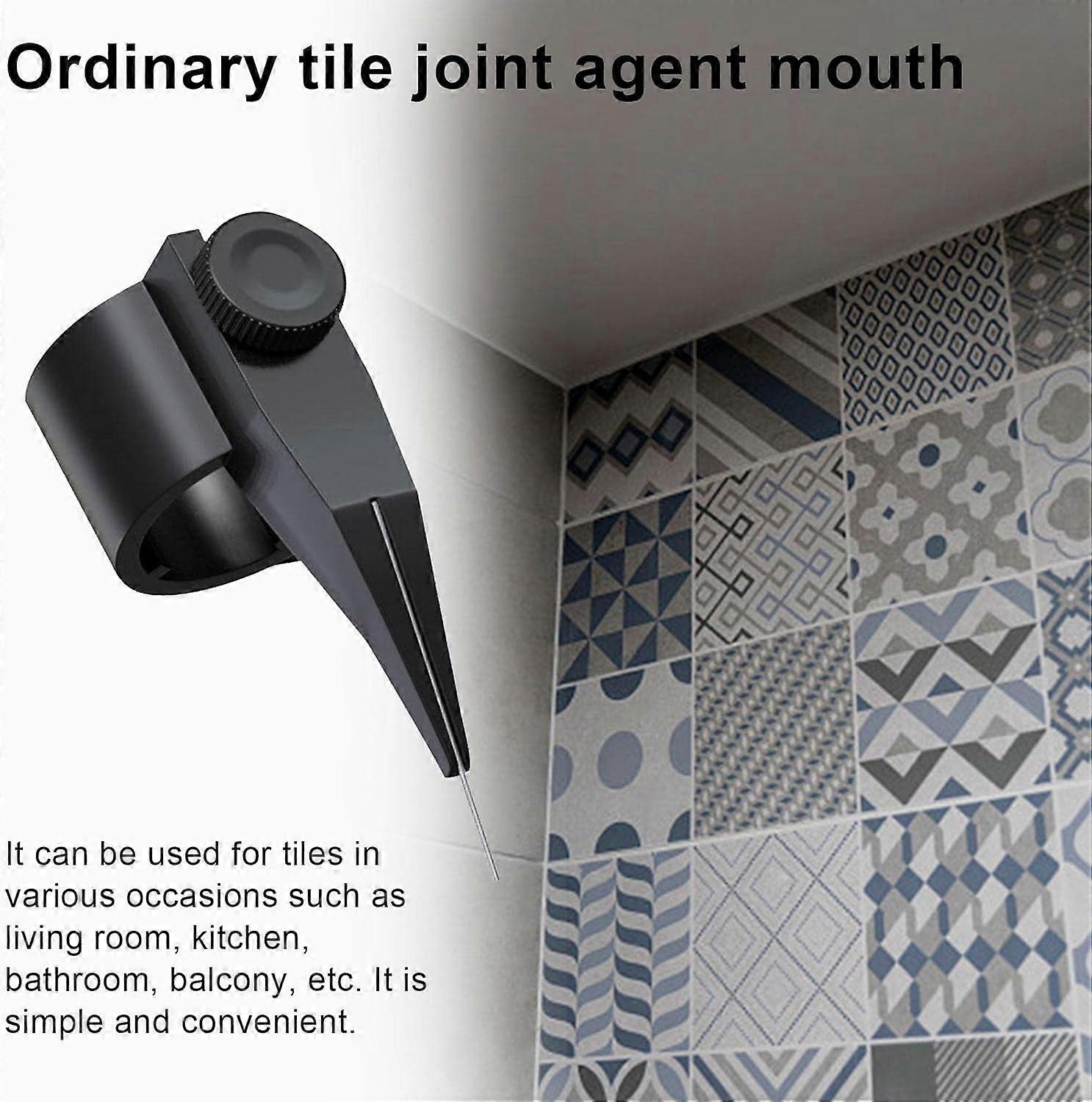 Gap Locator, Multifunctional Plastic Tile Grout Beauty Seam Tool (Black)