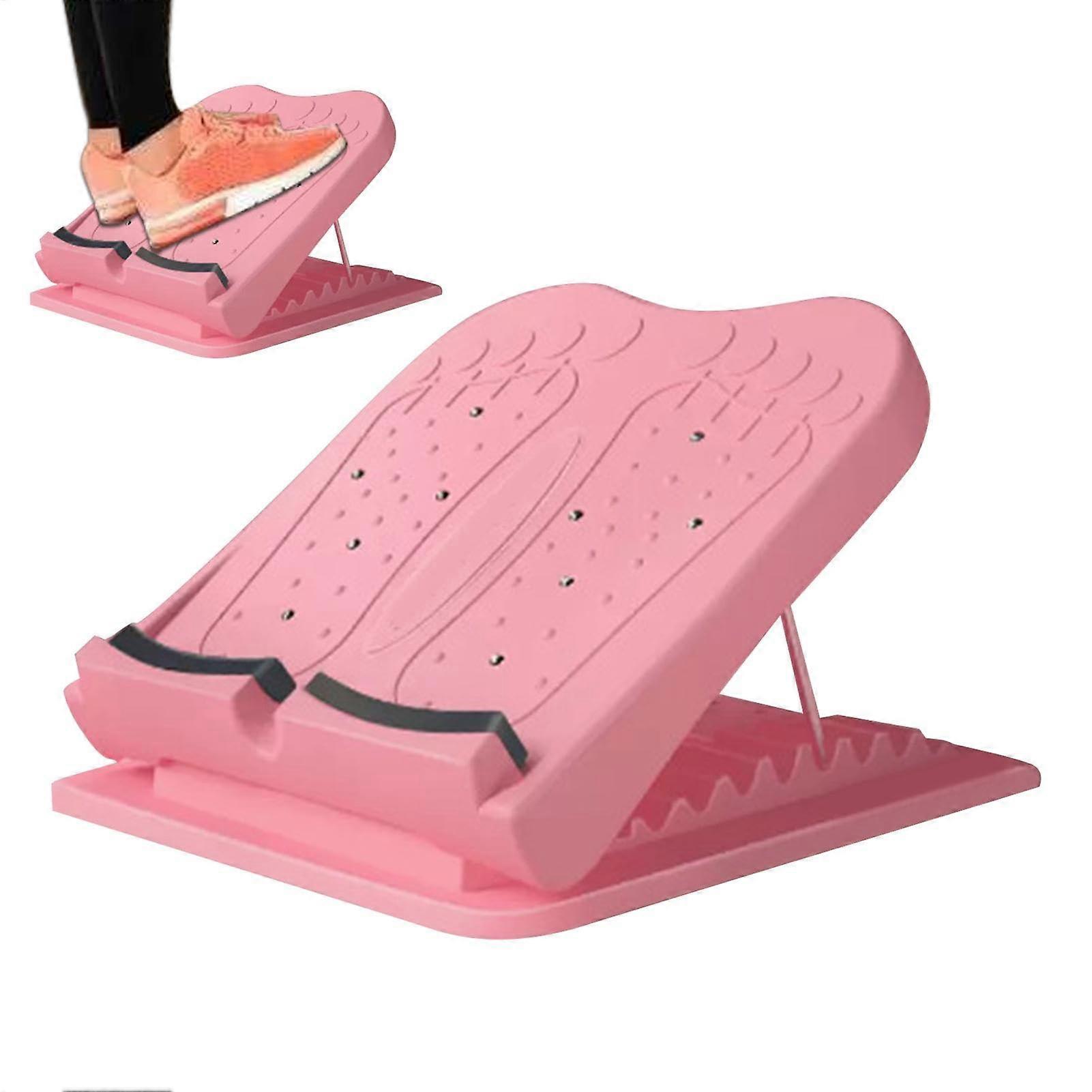 Calf Stretch Slant Board Adjustable Calf Stretch Wedge Pink For Women Men Beginners Exercise Equipment