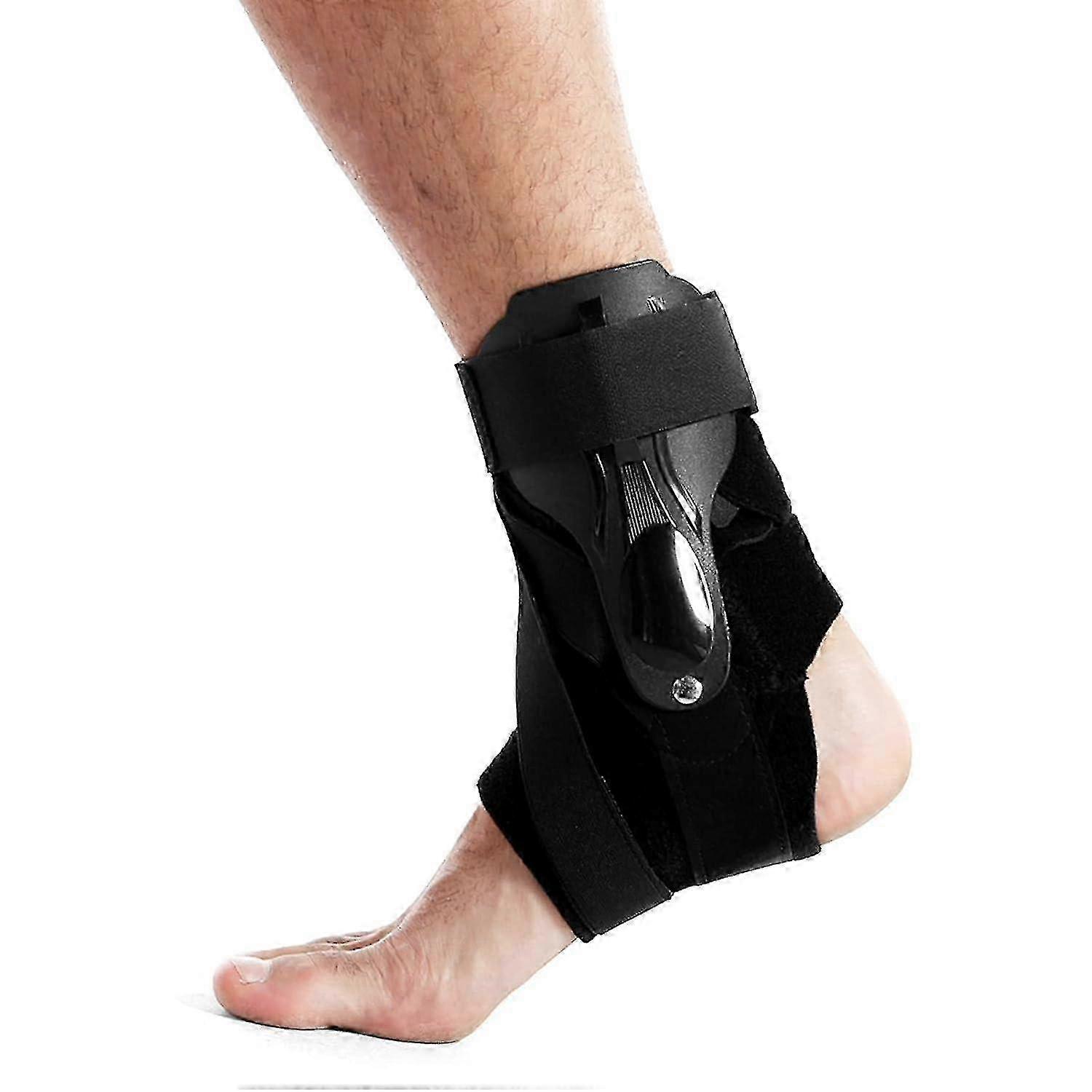 Ankle Support Brace with Protective Board, Adjustable Compression Strap for Sports