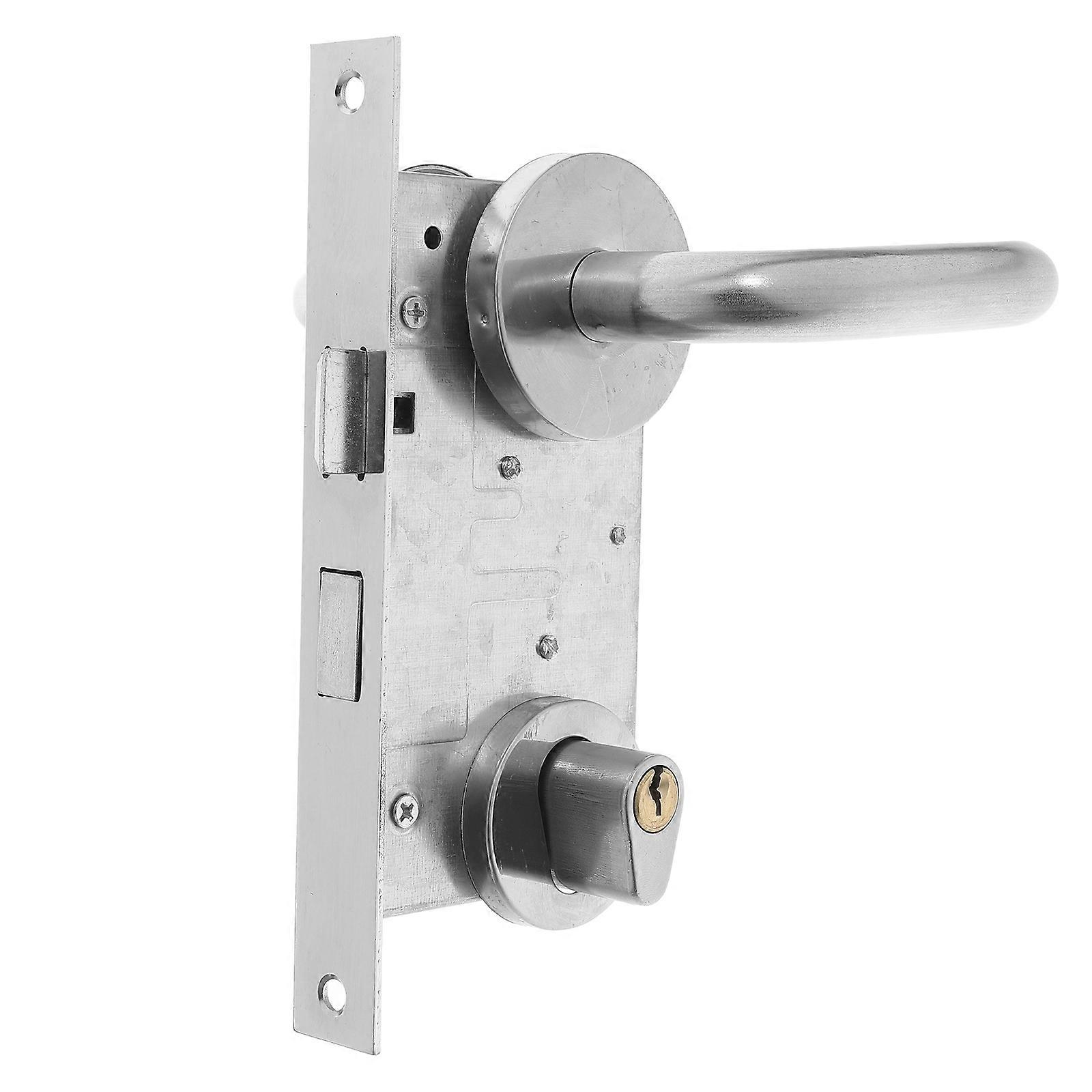 Fireproof Safety Lock Stainless Steel Door Lever Handle for Emergency Escape 1Set