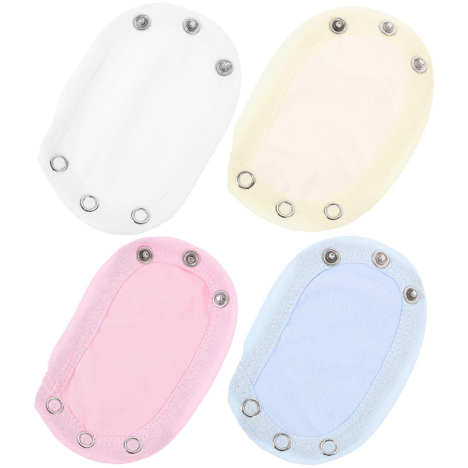 4pcs Cotton Bodysuit Extenders with Closure for Jumpsuits, Rompers, and Outwear – Extra Warmth and Comfort for Boys