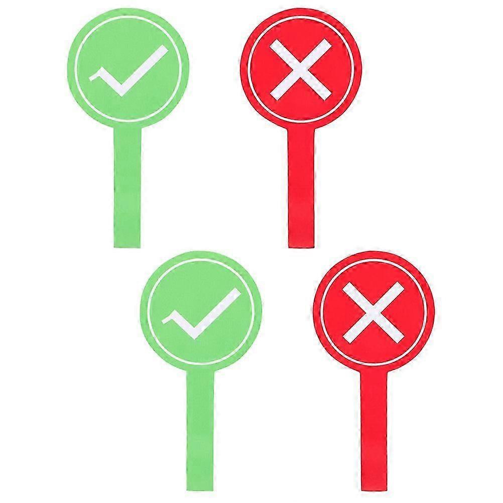 Paddles For Games To Answer Questions Voting Paddle Classroom Voting Paddle Set Simple Design 4Pcs)