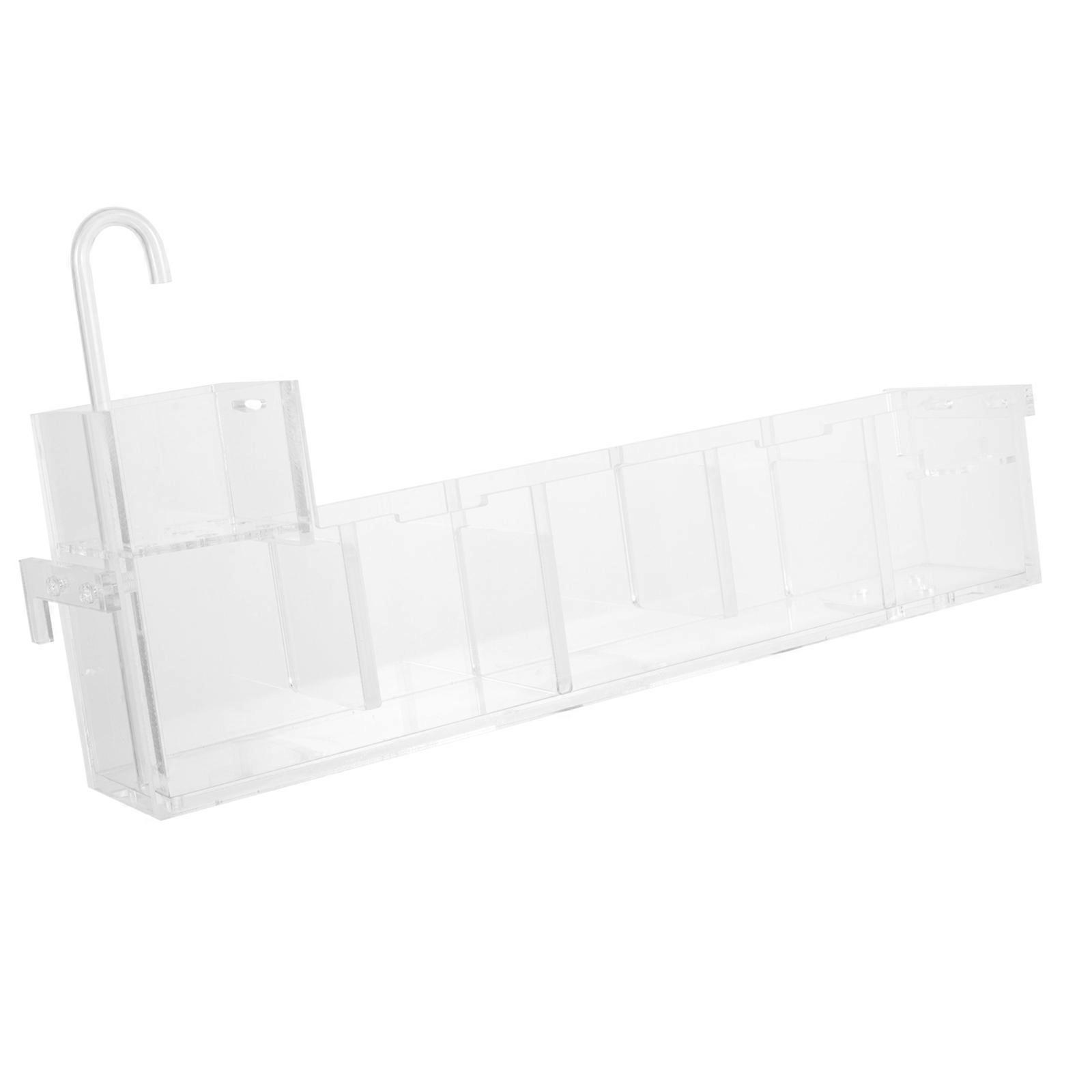Clean Drip Box Multifunctional Drip Box Rectangular Wall-Mounted External Aquarium Accessories Transparent Oxygenation 1Pack