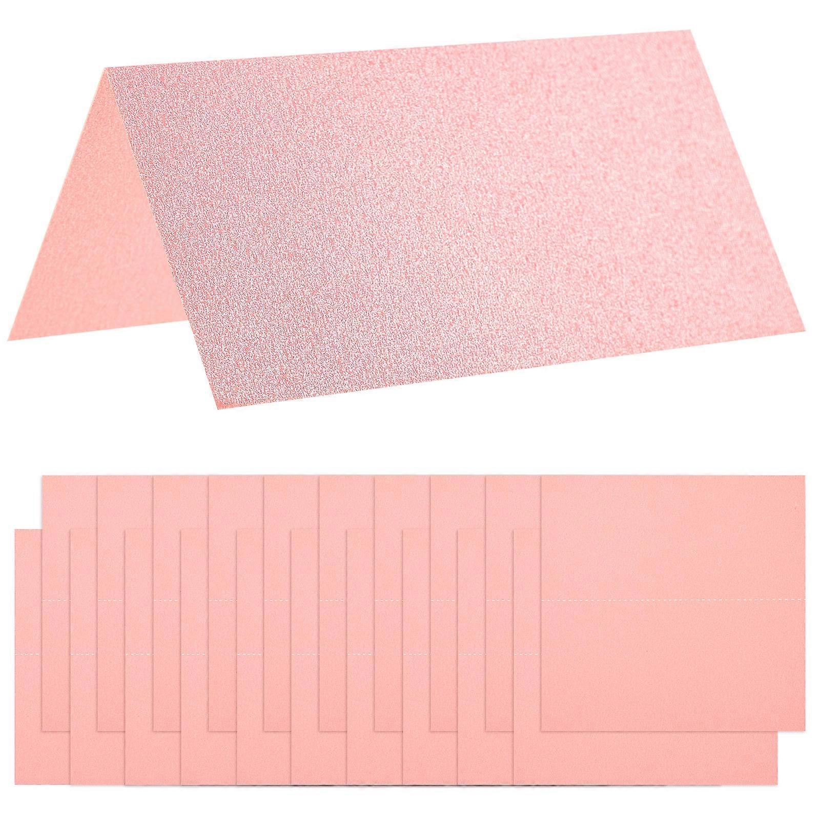 Seating Cards European Style Pink Color 10.1X5.5X4.8CM Guest Guidance 25Pcs