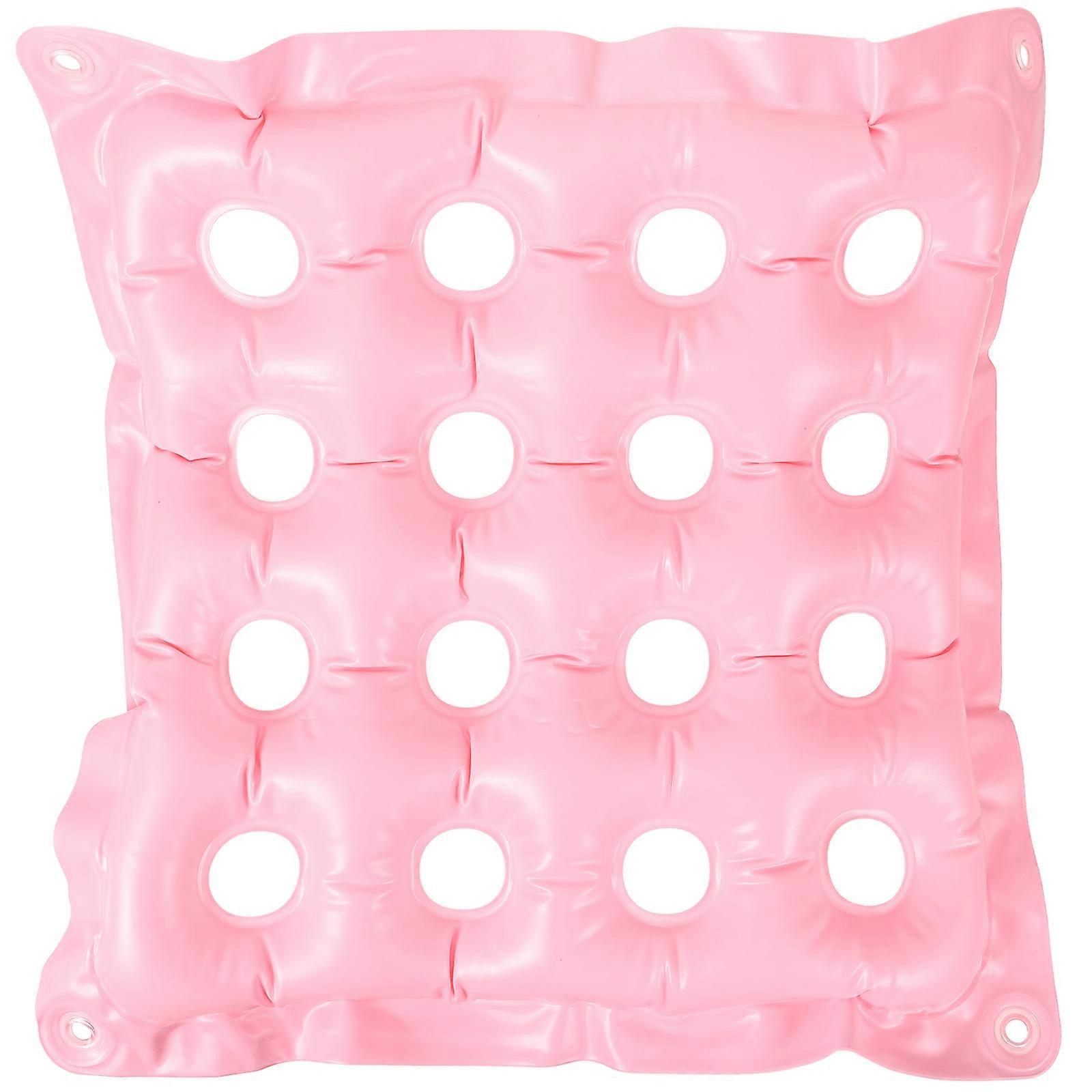 Square Inflatable Cushion Simple and Reasonable Design School Use Pink 43.00X43.00X5.00CM Anti-Bedsore 1Pcs