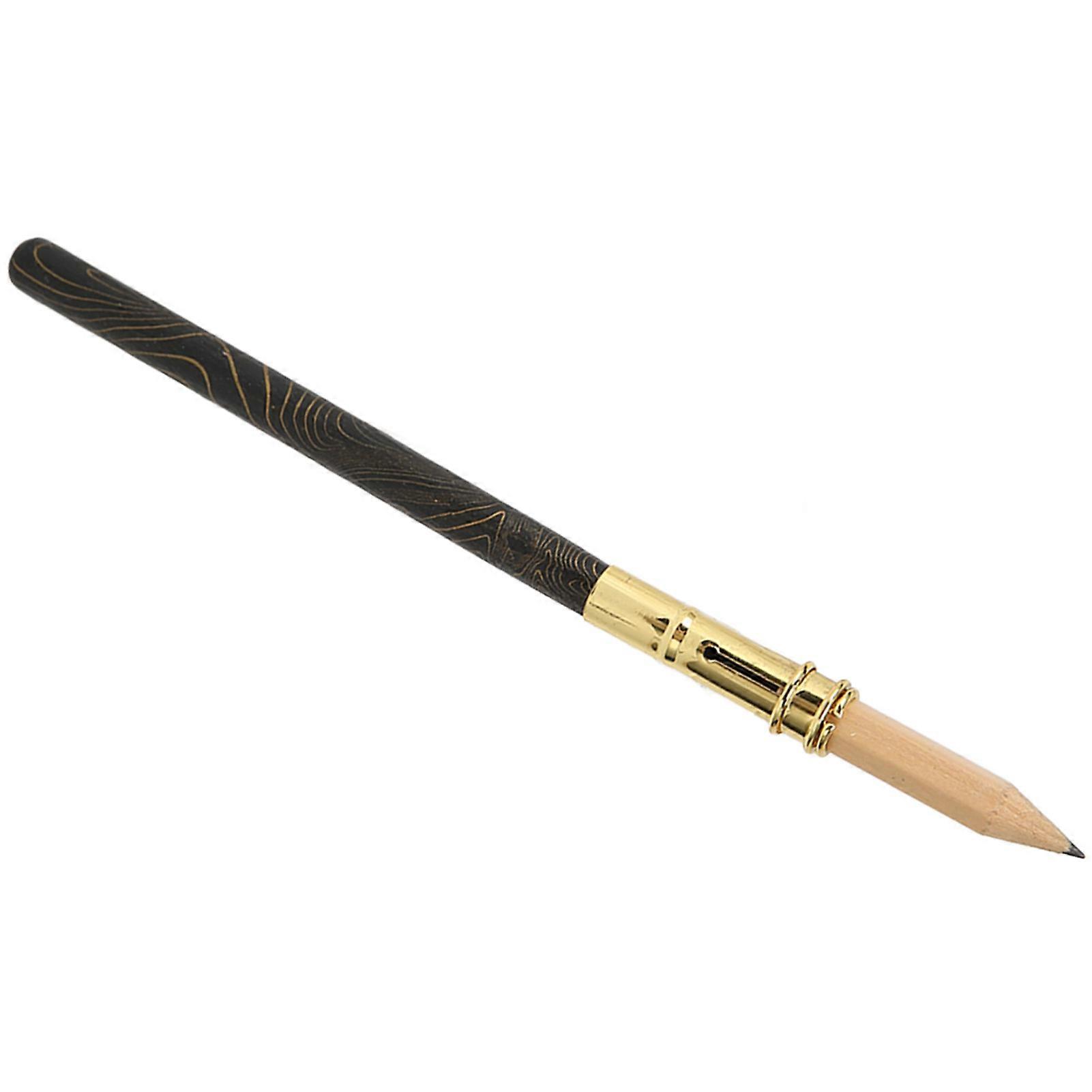 Dip Pen Nib Holder Retro Style Exquisite Carved Pattern Strong Solidwood Comic Pen Nib Holder for Drafting Drawing 