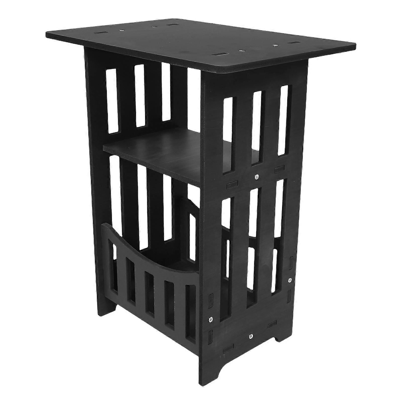 Multifunction Mini Round Table 3 Tier Side Table for Storage 3 Tier