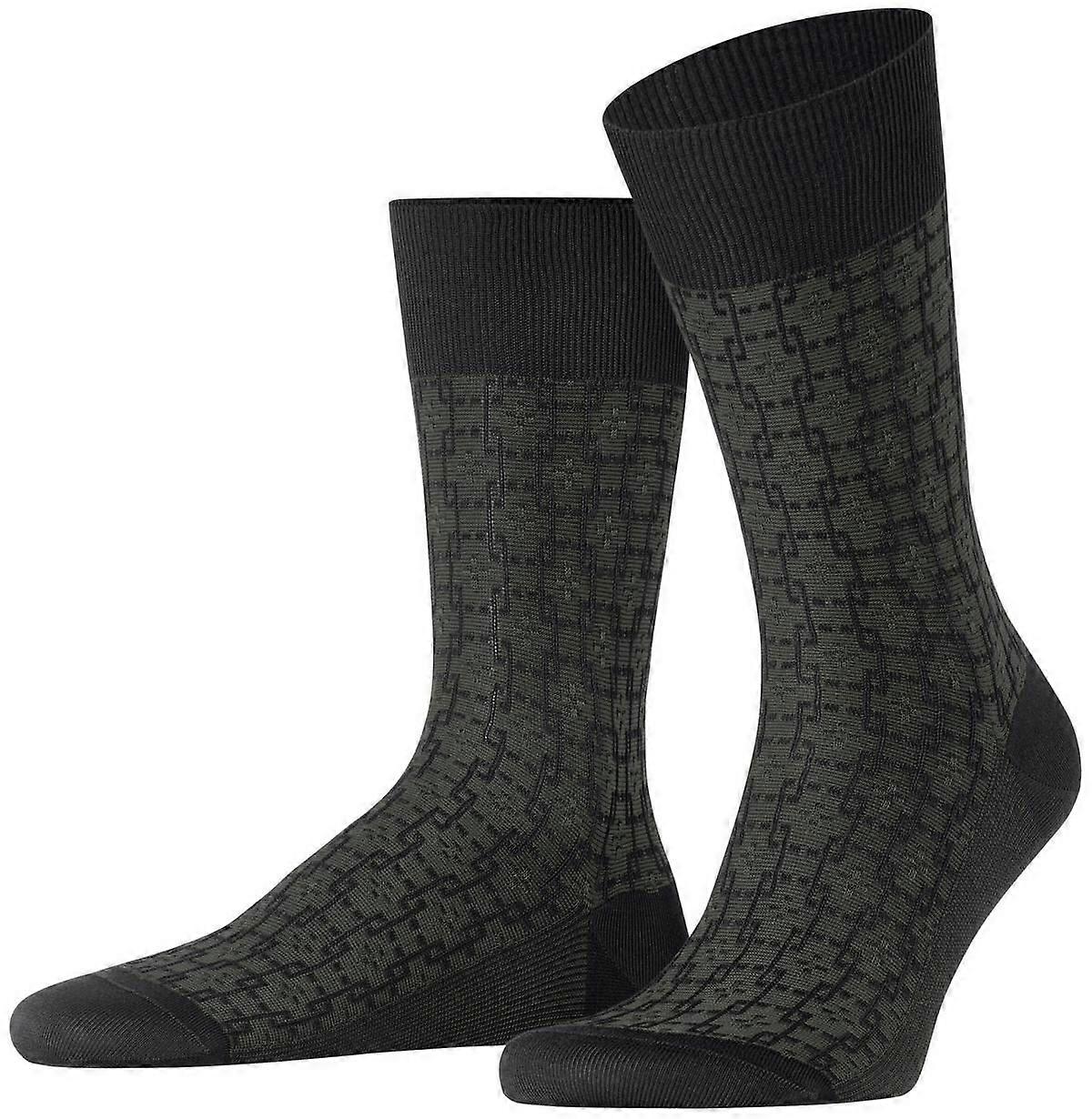 Falke Artwork Tie Socks - Black