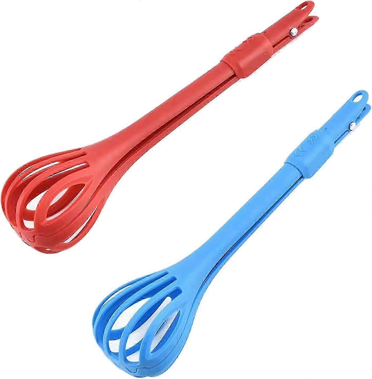 Manual Versatile Kitchen Tongs Multi-Functional Whisk Whisk 2-Piece Bread Tongs Steak Tongs 2 in 1