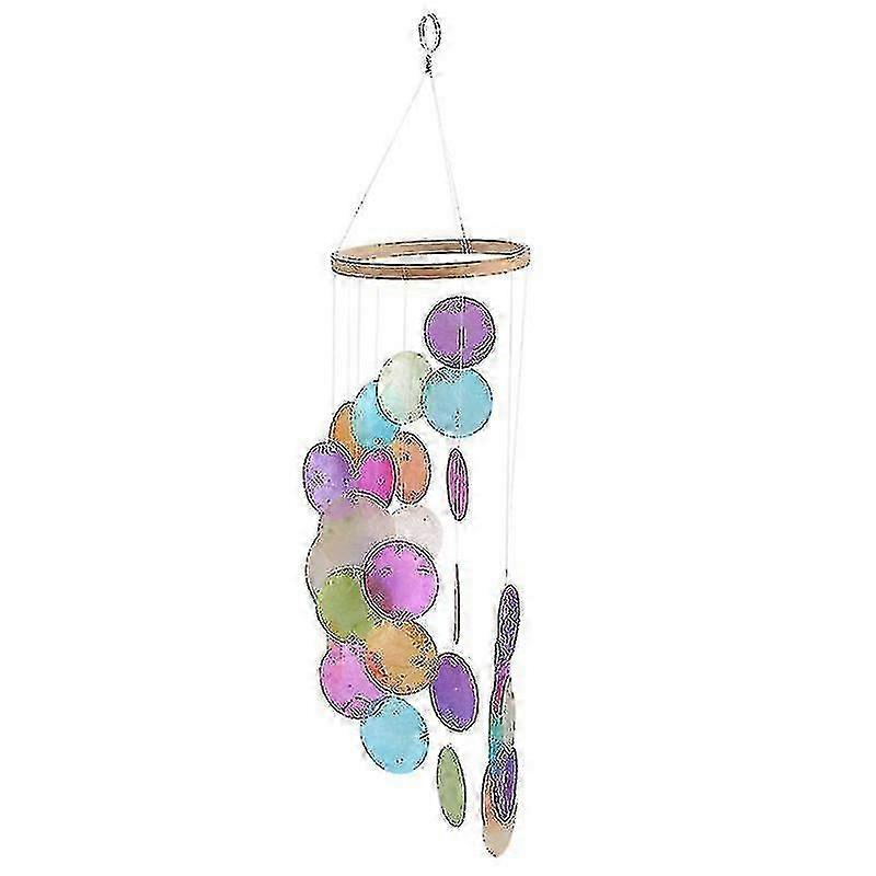 Outdoor Shell Wind Chime for Garden, Window, Wall - 12 Inches