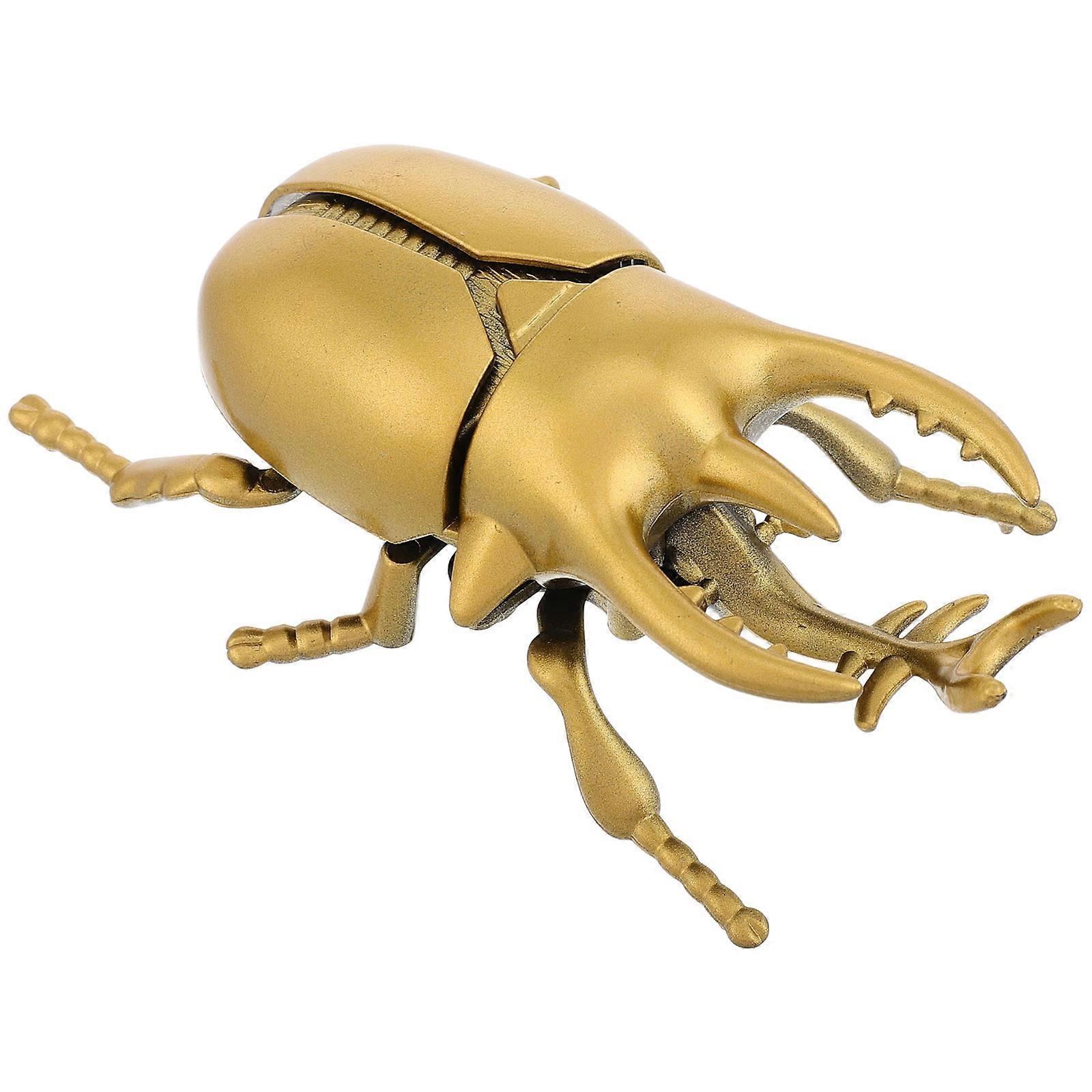 Artificial Insect Craftsmanship Clockwork Insect Toy For Children Adults Golden 4.7×3.7×2in Wind Up 1Set