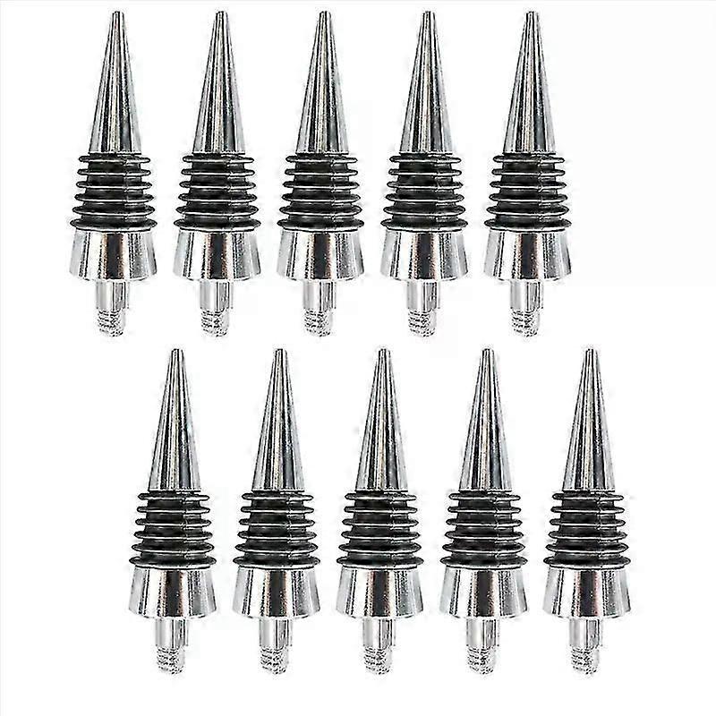 10 Pcs Thread Wine Bottles Metal Stoppers Set Blank Bottles Stopper Gifts Fit For Wedding Wine Party