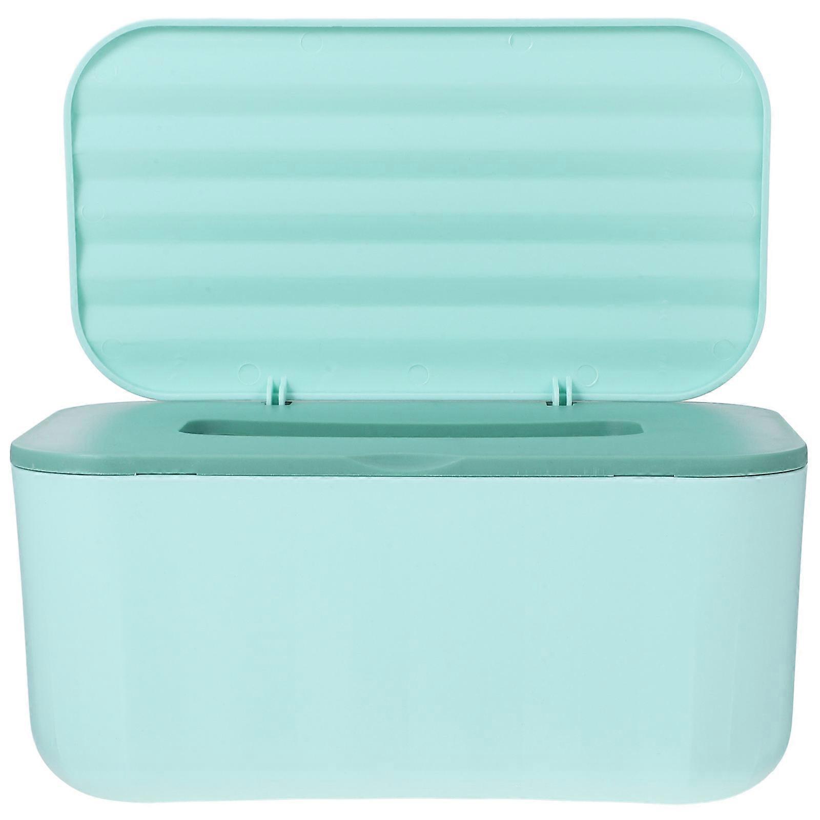 Napkin Dispenser Tissue Holder Storage Box Office Use Water Resistant Green 1Set