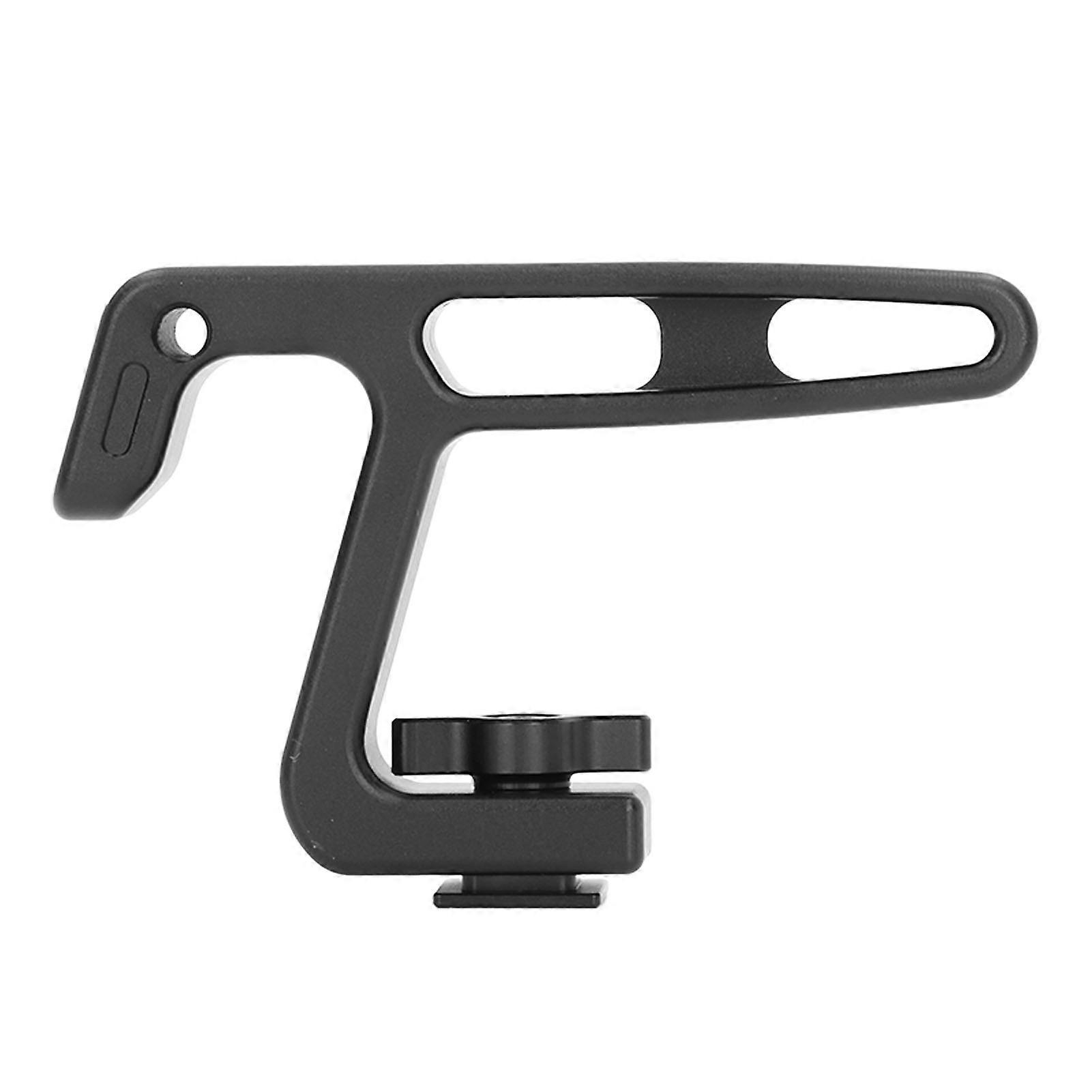 Mini Top Handle Camera Handle Grip with 1/4in 3/8in Screw Hole for Arri Mounting Hole Cold Shoe Camera Cage Accessory for Vlog