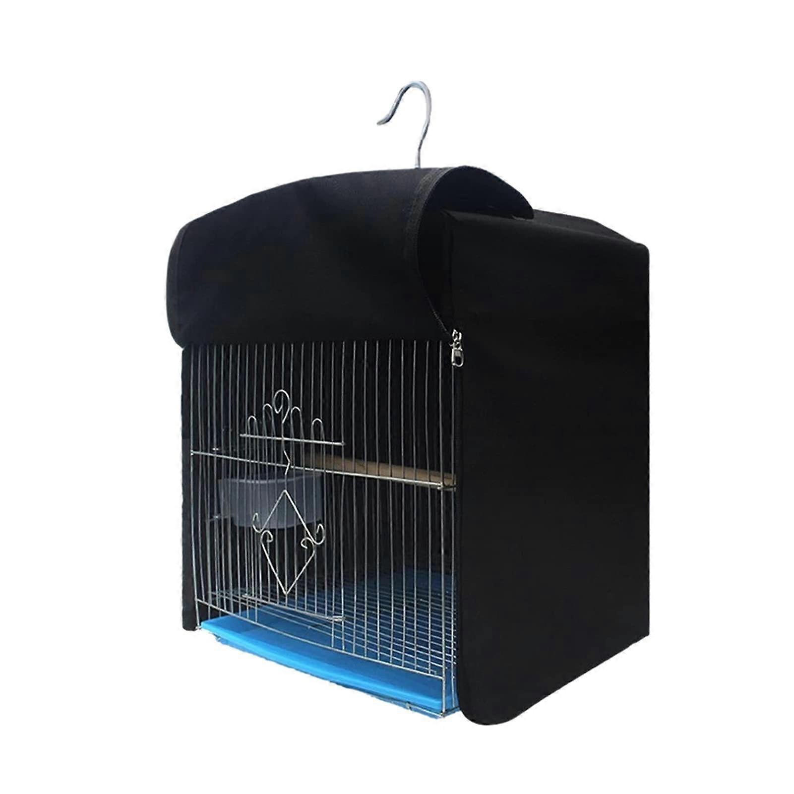 Bird Cage Cover Solid Blackout And Breathable Material, Warm Cloth Shade Protective Cover For Bird Cages, Easy To Use