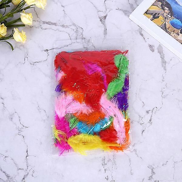 100pcs/set Multicolored Feathers Fluffy Wedding Filling Party Deco Multicolor.