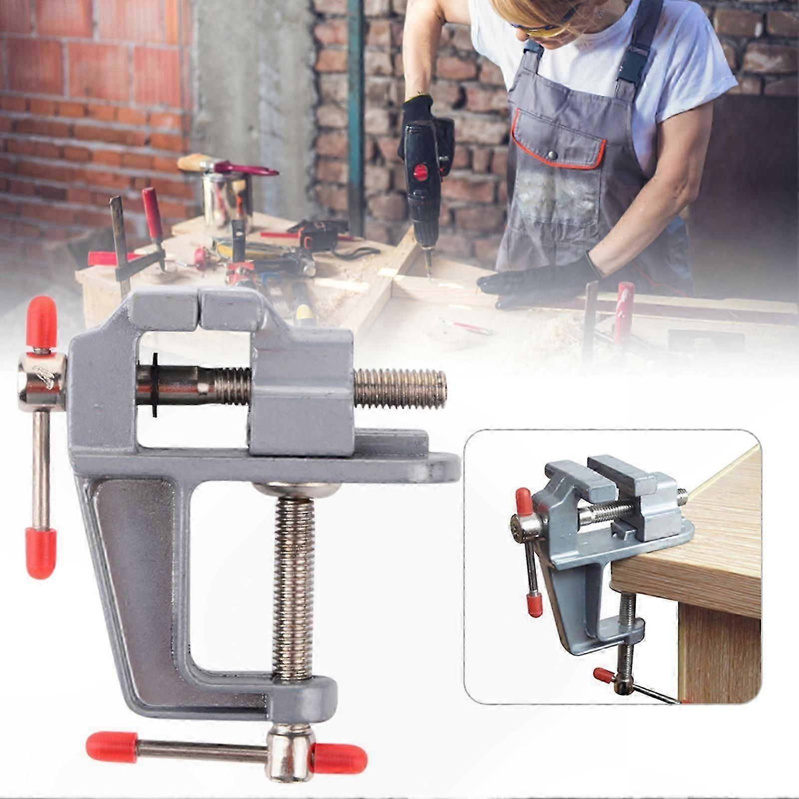 Adjustable High Hardness Mini Bench Vise with Stable Clamp for Carpentry and Workshop Use