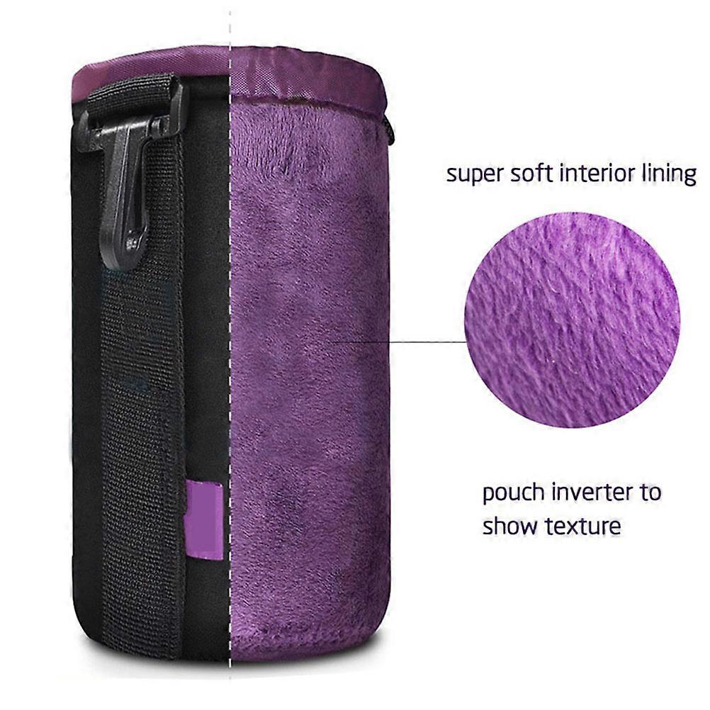 Camera Protection Pouch Shockproof Storage Bag Purple Color Suitable For Businesspeople XL Size