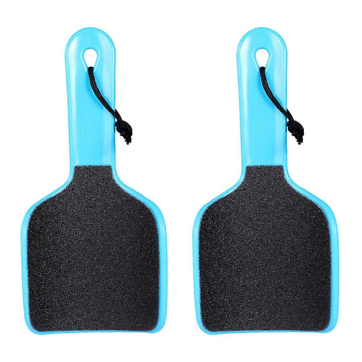 Blue Foot File for Removal Ergonomic Handle Durable Plastic Ideal for Home and Professional Use 2pcs
