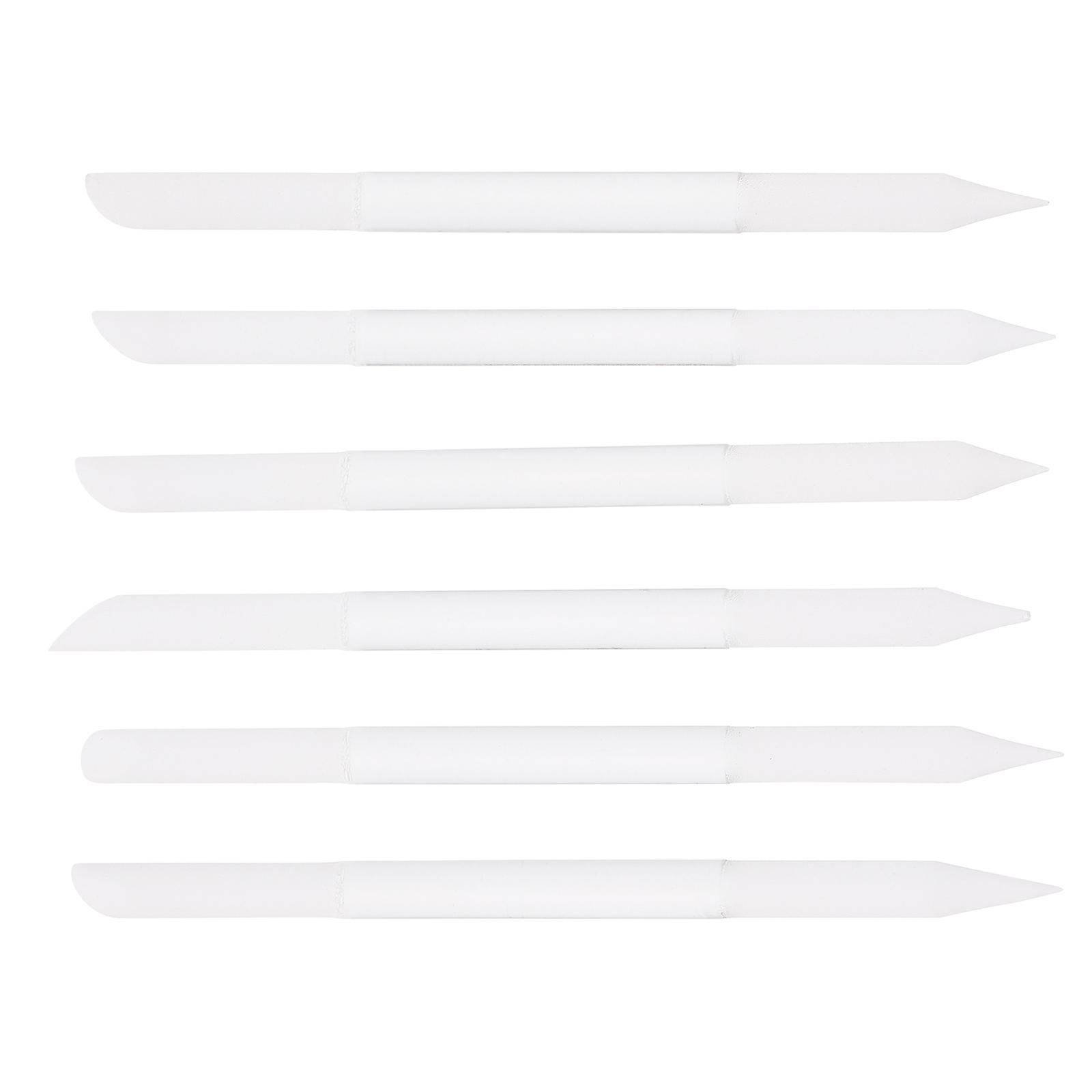 Glass Nail File Set Manicure Tool Shaping Nails 10x0.5cm Double Sided 6Set