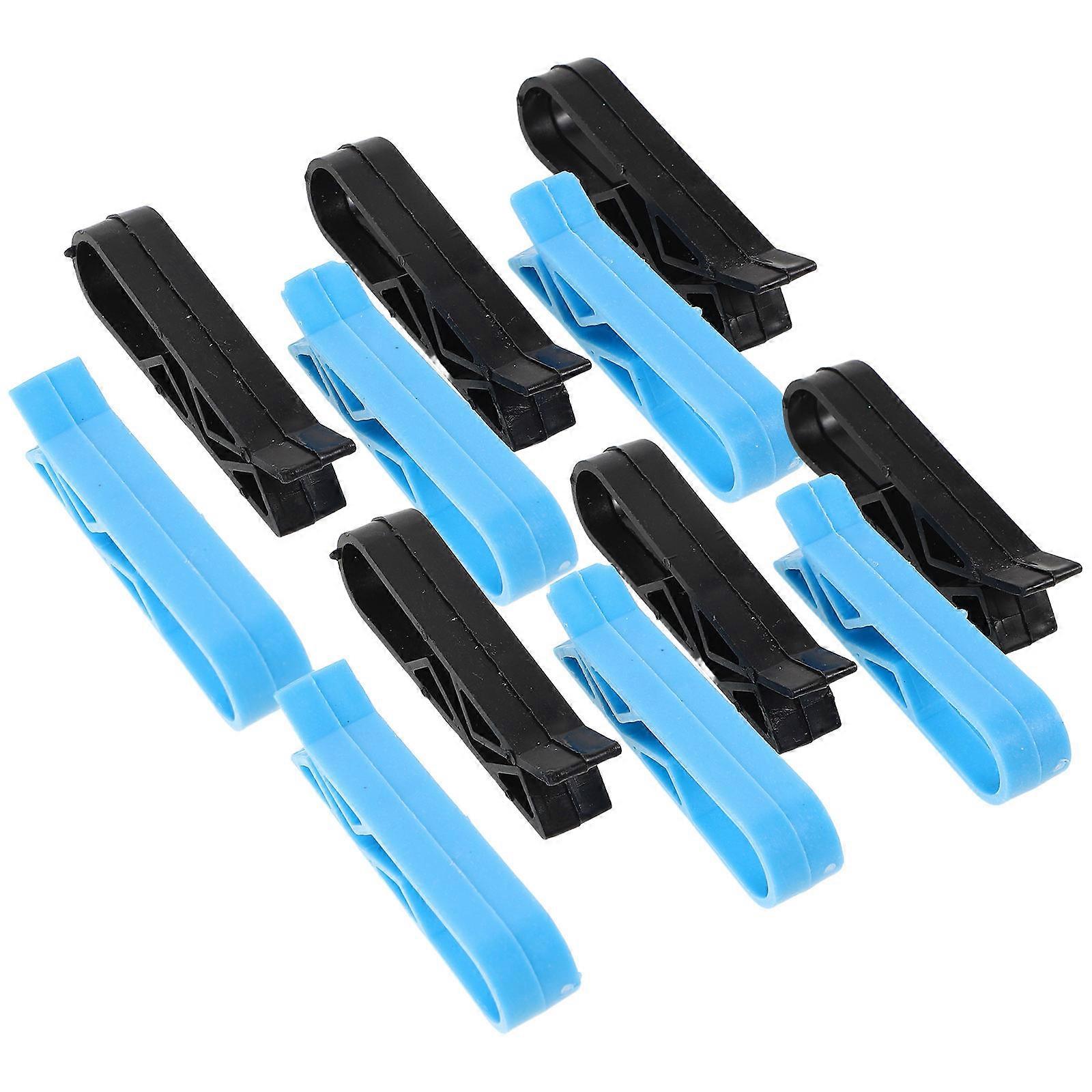 Garbage Bin Clips Trash Bag Plastic Retainer Slip Prevention Rectangular Shape Simple Design Kitchen 20Pcs