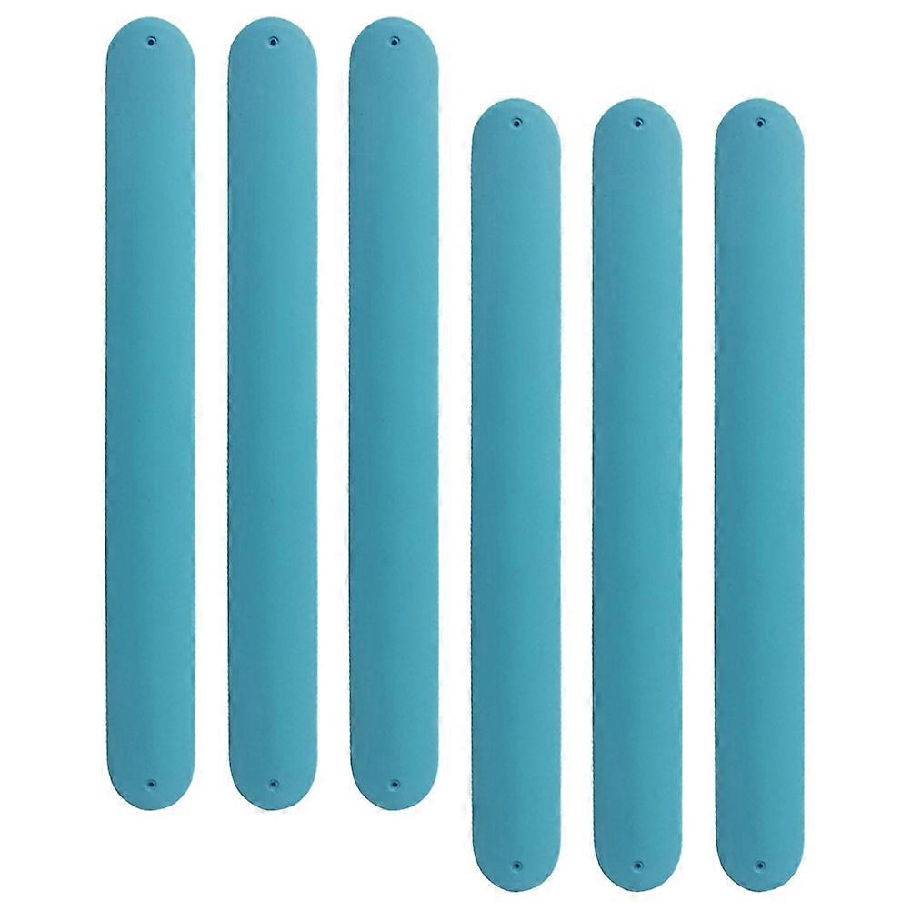 6pcs Silicone Slap Bracelets – DIY Painting Fun, Comfortable Snap Wristbands for Birthdays, Easter, Halloween, Classroom Prizes
