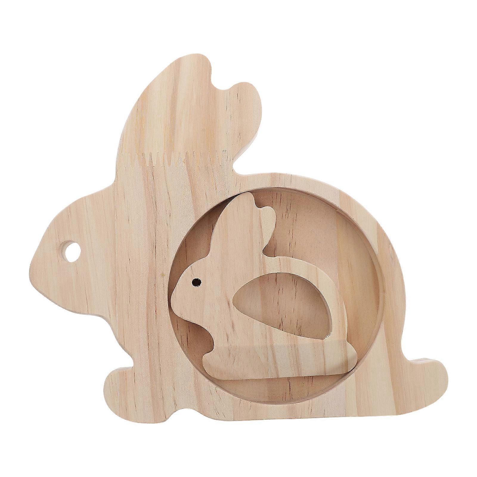 Cute Wooden Chopping Board 1 Set Rabbit Shaped Tray For Kitchen Decorative Use Versatile Design Flexible For Parties And Family Gatherings
