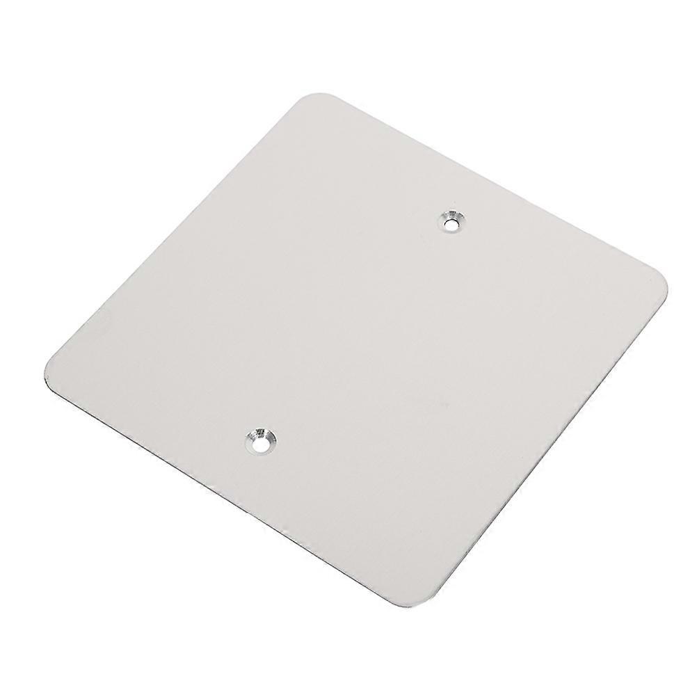 Metal Wall Plate For Ceiling Blank Socket Cover Enhances Appearance 4.72X4.72X0.04IN Sleek Design Easy Installation 1Pack