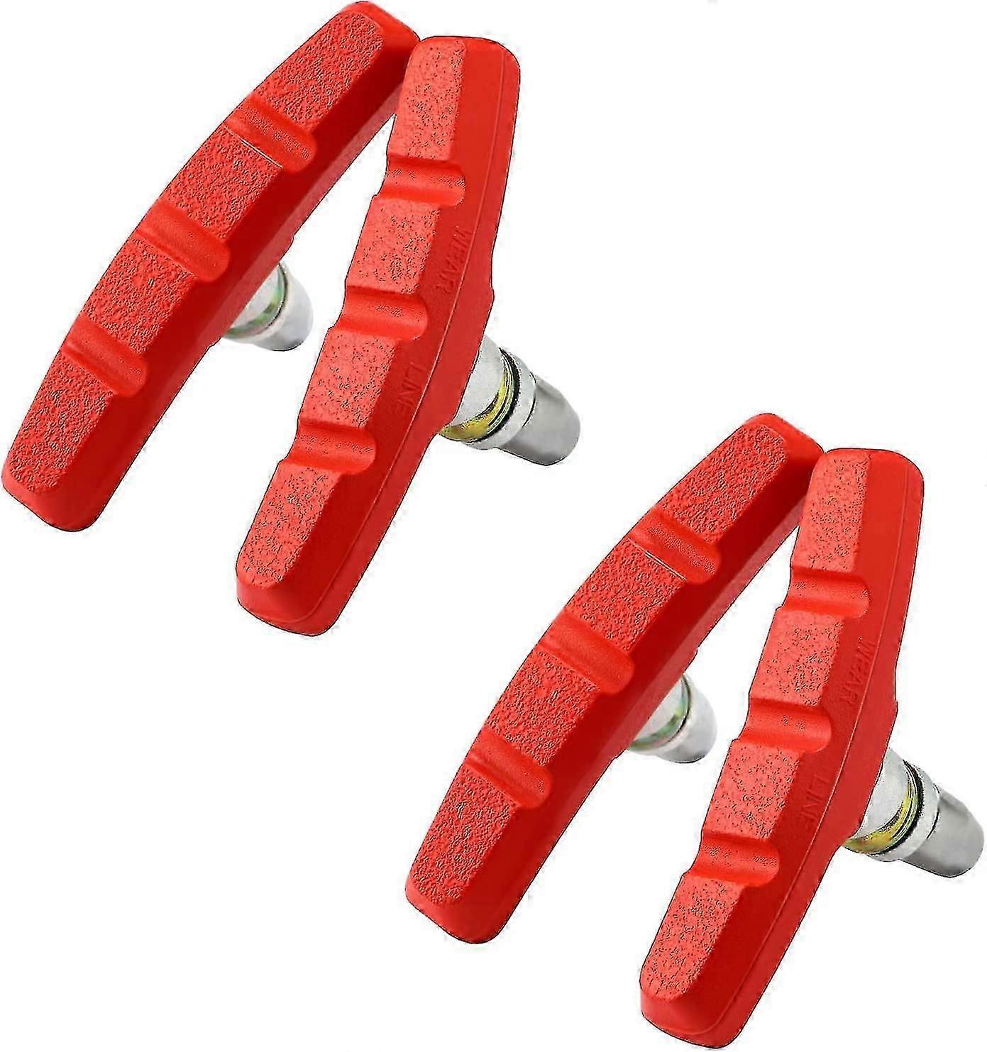 Cisea 2 Pairs V-brake Brake Pads 70mm V Bike Bicycle Brake Pads With Hex Nuts And Spacers Bicycle Brake Block Set Set 70mm Vsp70r