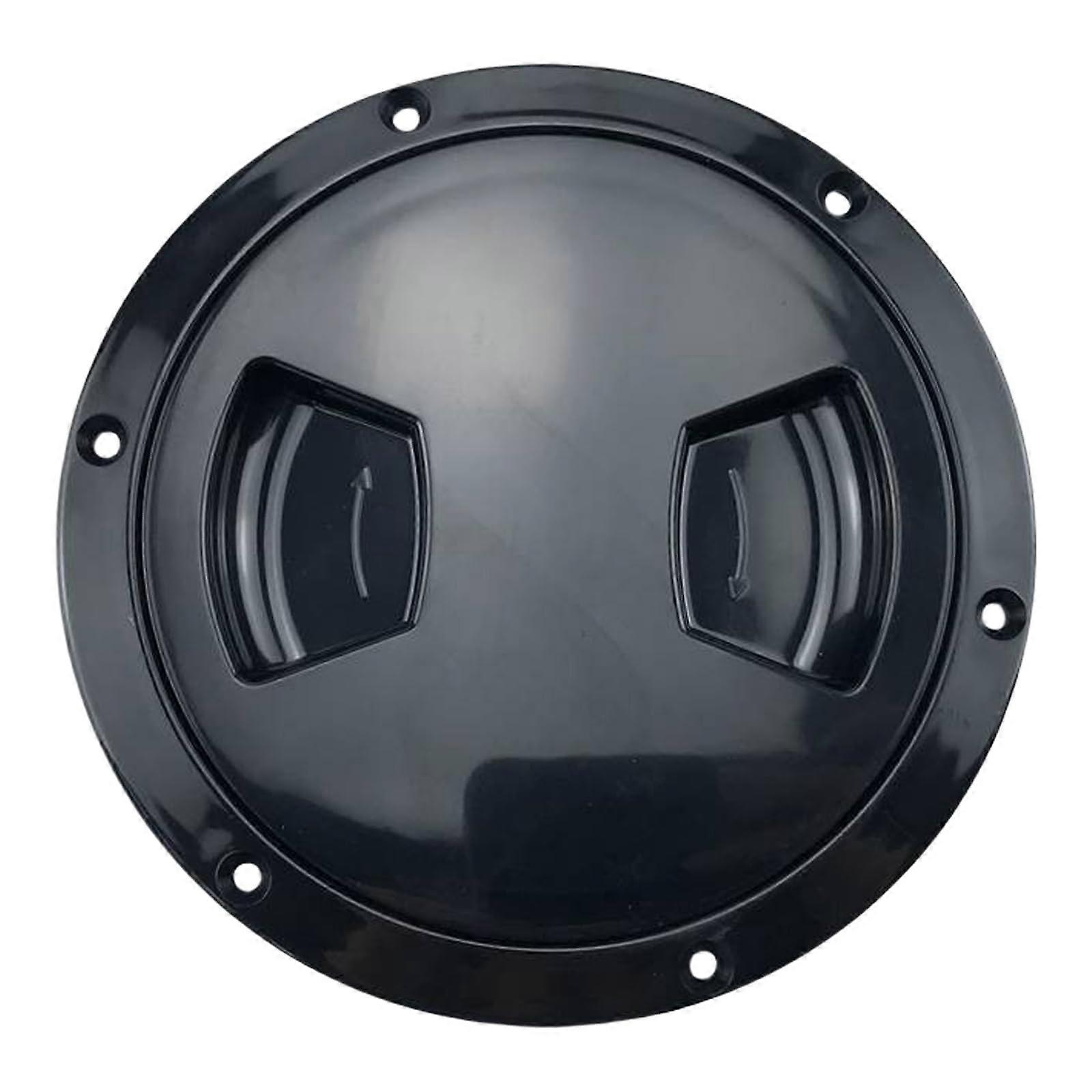 Boot hatch 4/5/6 inch round lid hinge boat deck marine hatch access hatch cover wearresistant 6 inch black