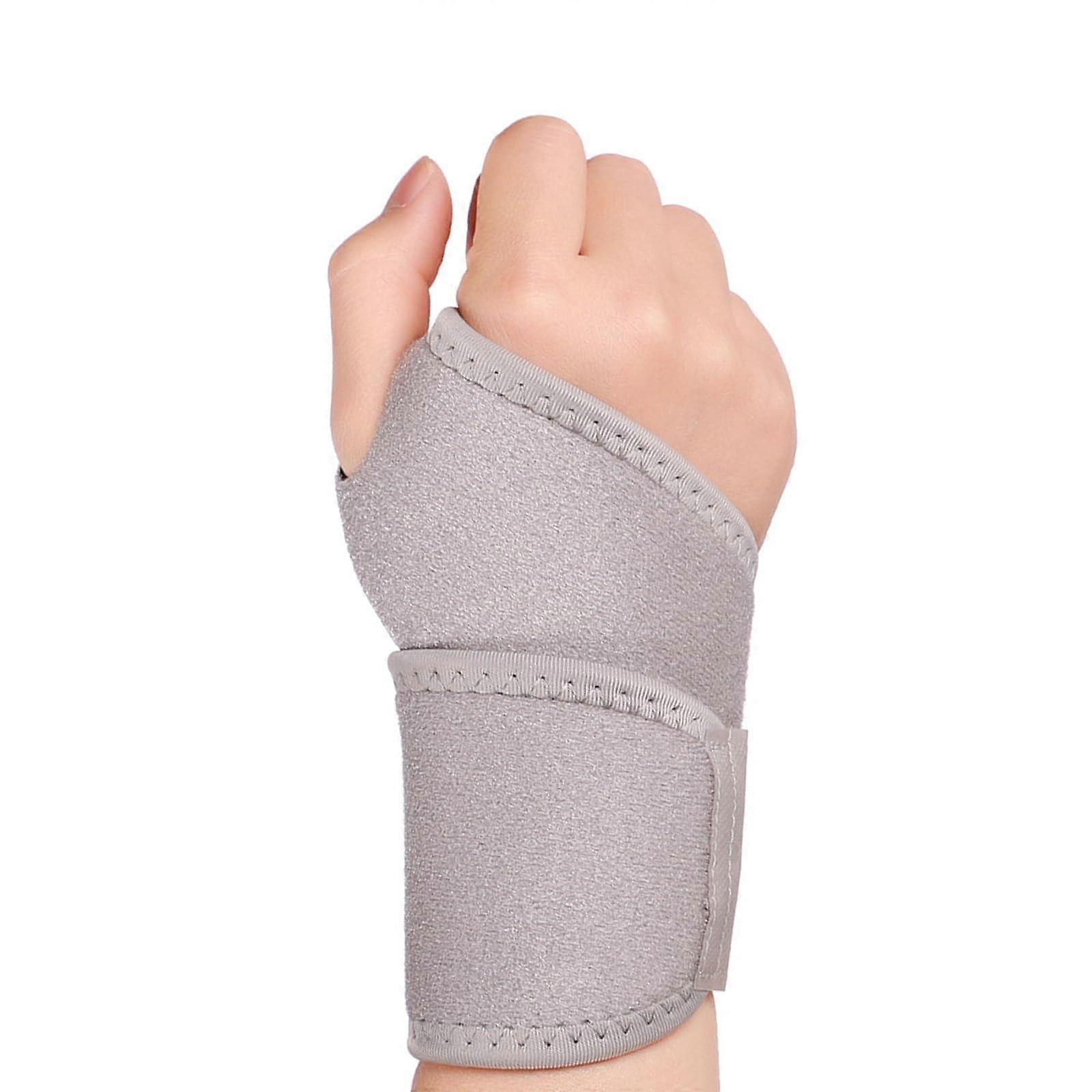 Elastic Wrist Brace with Thumb Support Grey