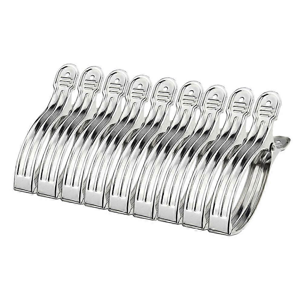 9 Pcs Stainless Steel Clothes Holding Clips Perfect For Home Use When Drying Quilts And Large Items